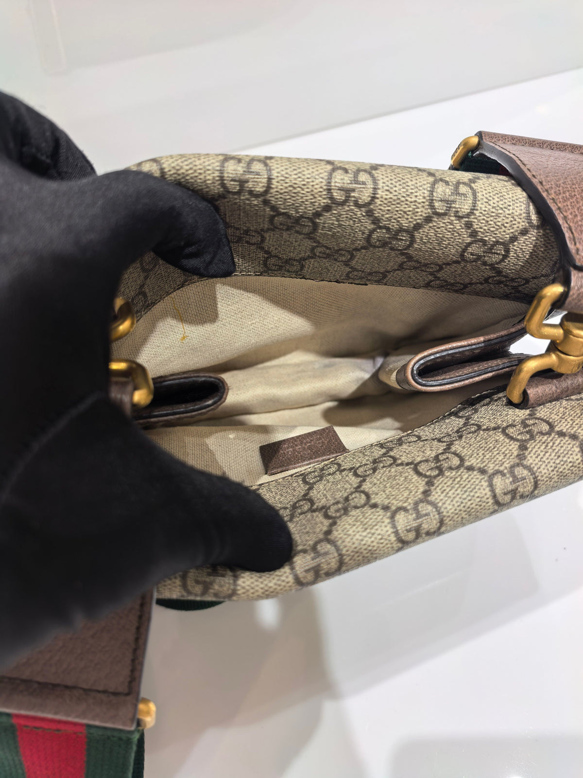 Gucci - Ophidia Small - Cloth - Beige - (small)