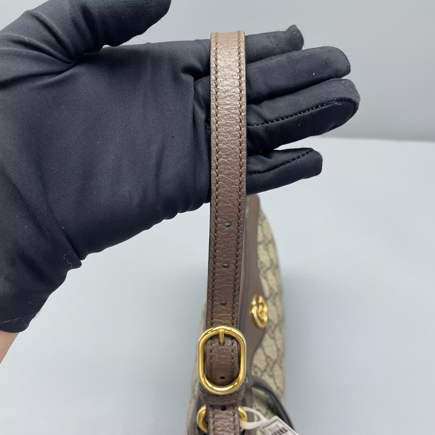 Gucci - Ophidia Small Shoulder Bag - GG Supreme canvas with leather trim - Beige and Brown - (Small)