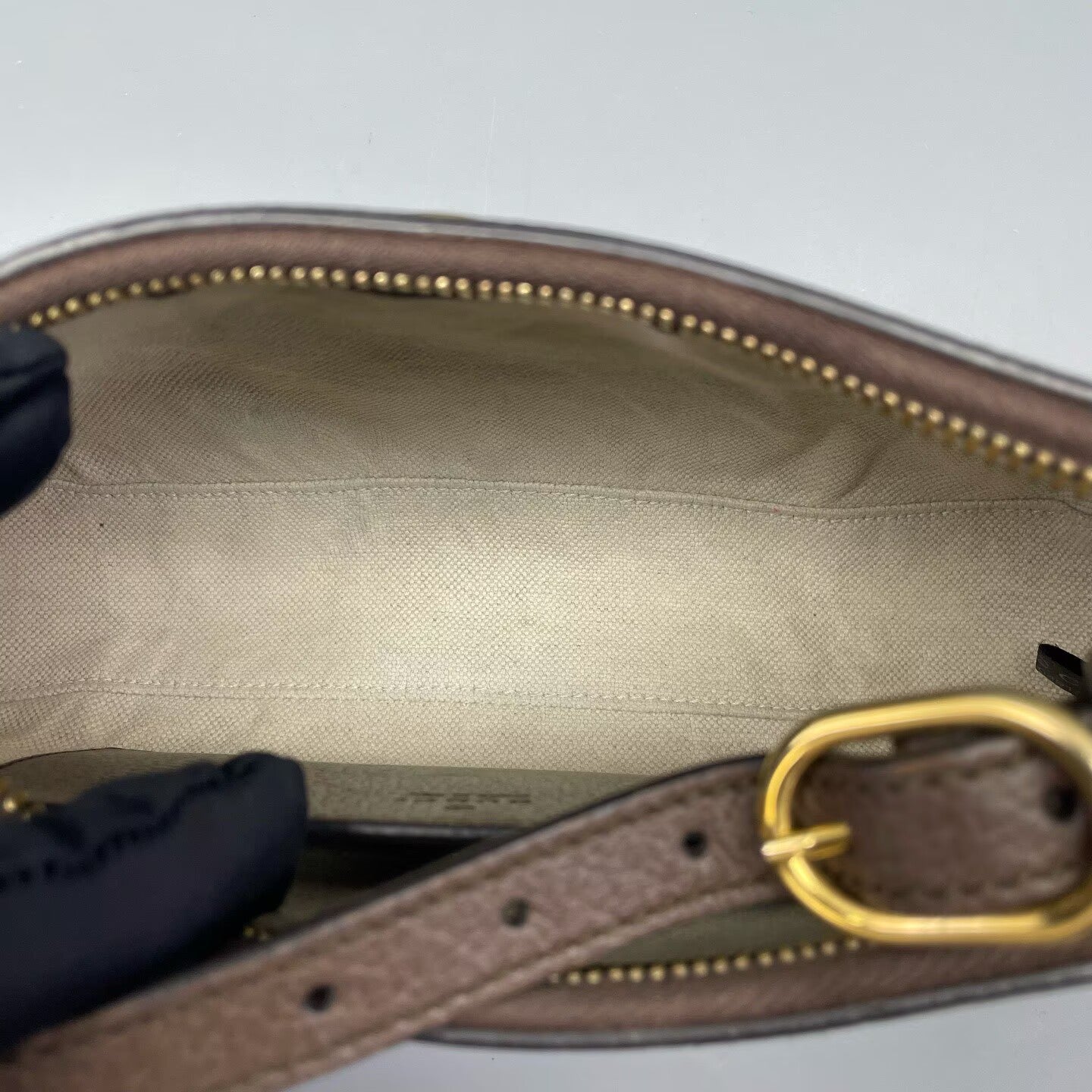 Gucci - Ophidia Small Shoulder Bag - GG Supreme canvas with leather trim - Beige and Brown - (Small)