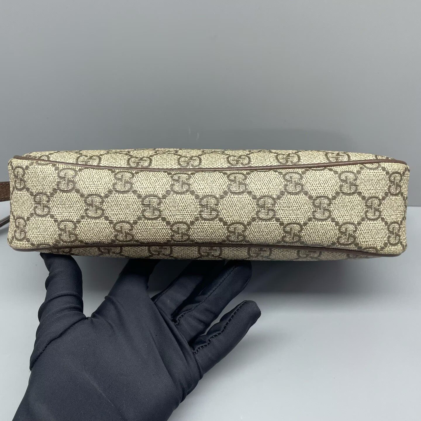 Gucci - Ophidia Small Shoulder Bag - GG Supreme canvas with leather trim - Beige and Brown - (Small)