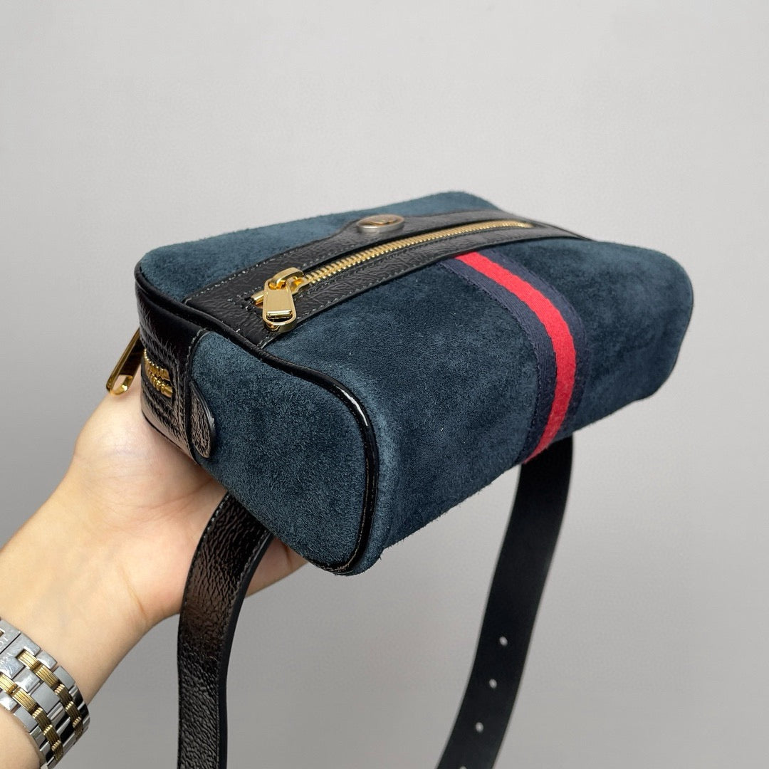 Gucci - Ophidia - Suede - Blue - (mini)