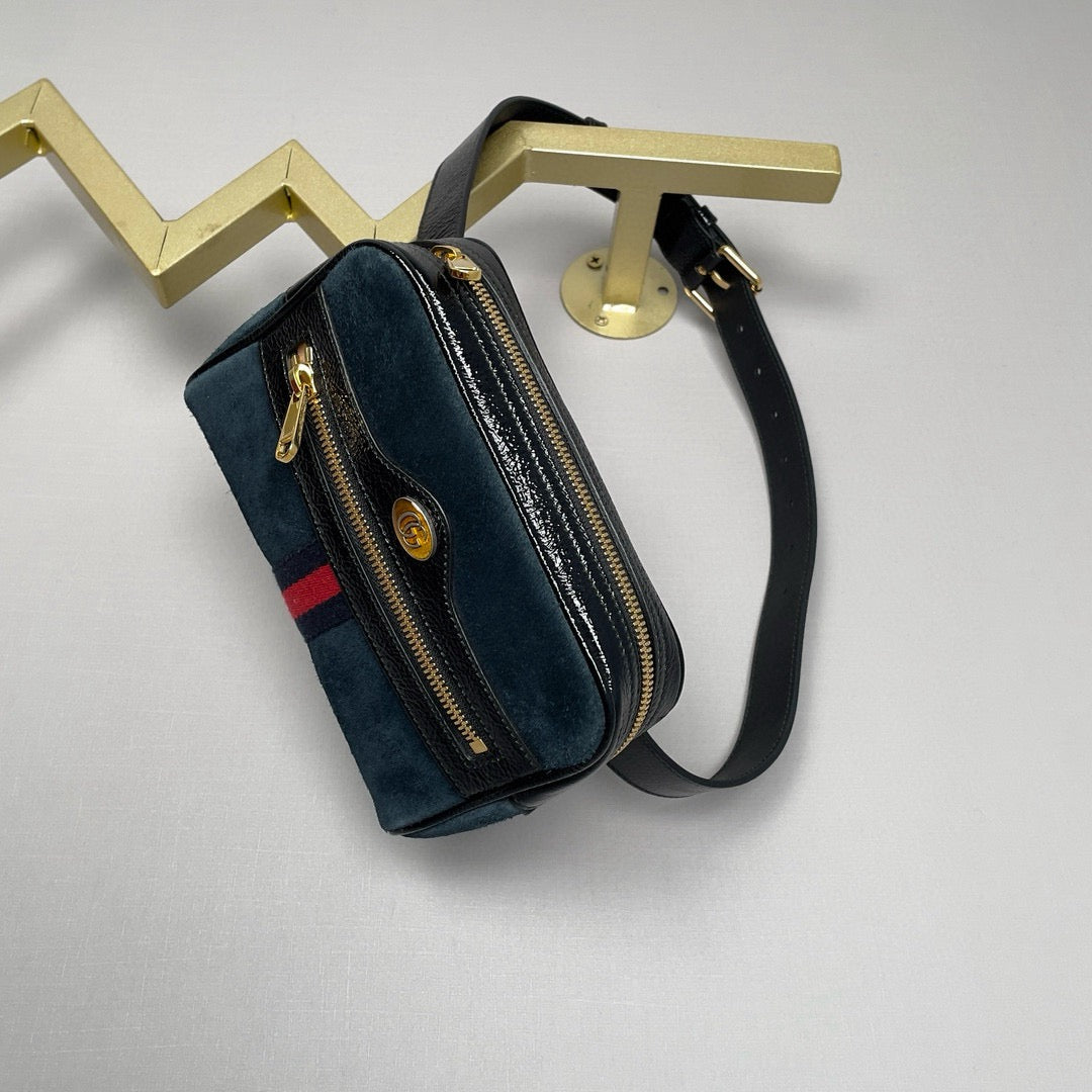 Gucci - Ophidia - Suede - Blue - (mini)