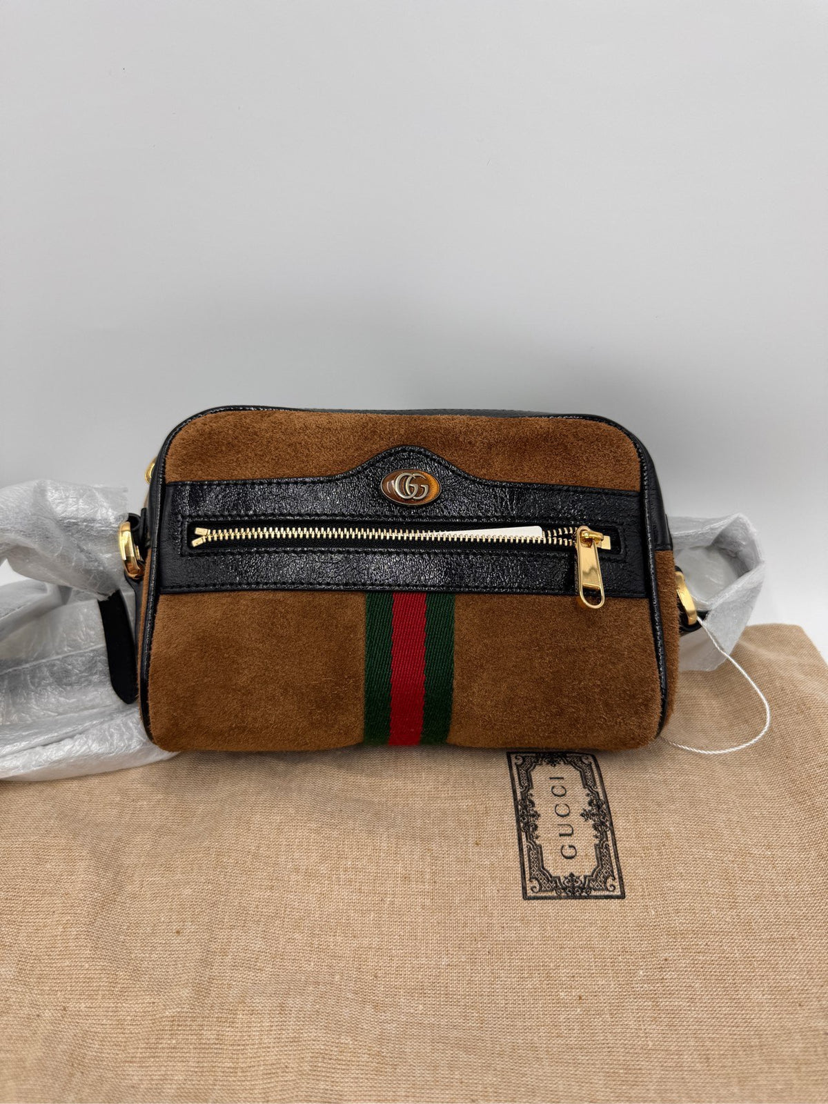 Gucci - Ophidia - Suede - Brown - (mini)