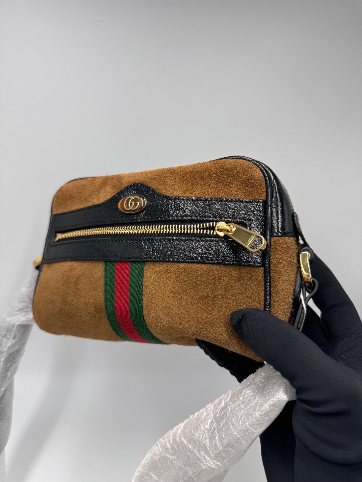 Gucci - Ophidia - Suede - Brown - (mini)