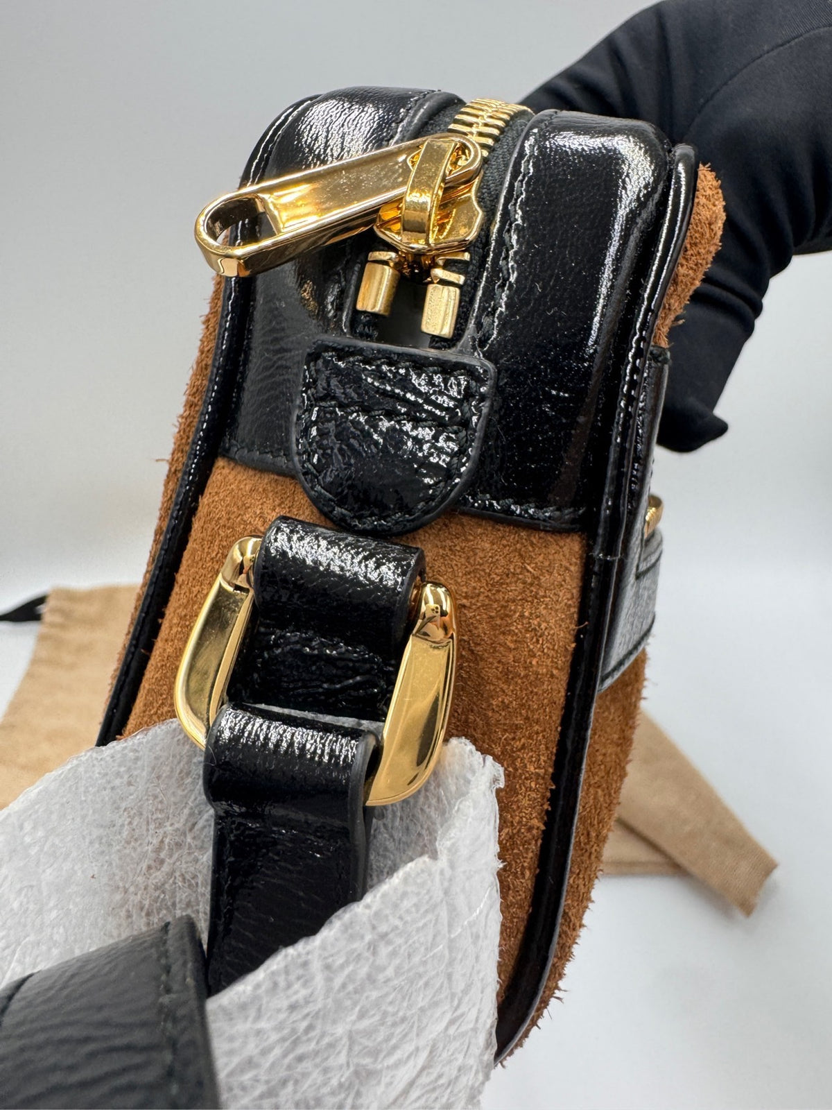 Gucci - Ophidia - Suede - Brown - (mini)