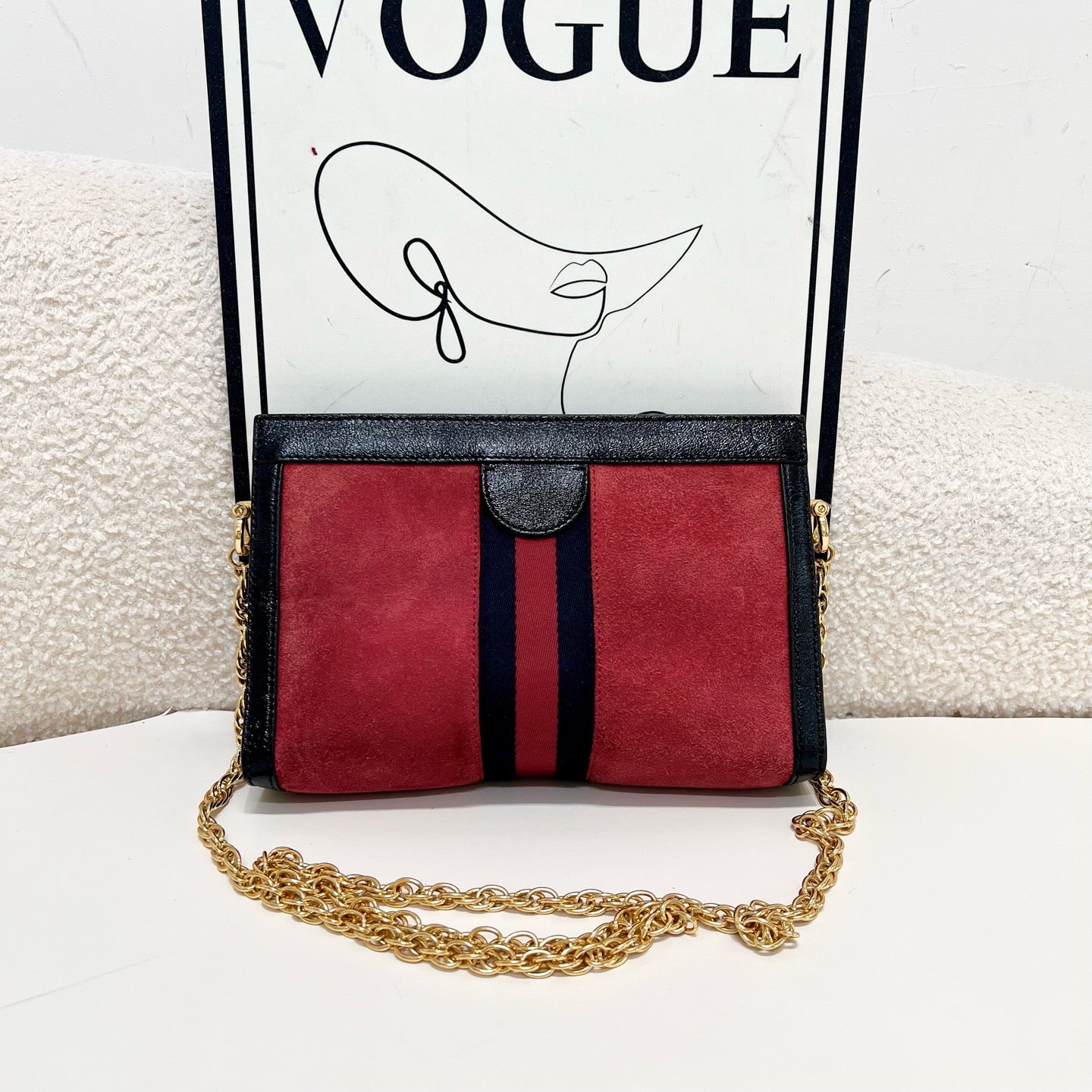 Gucci - Ophidia - Suede - Red - (small)
