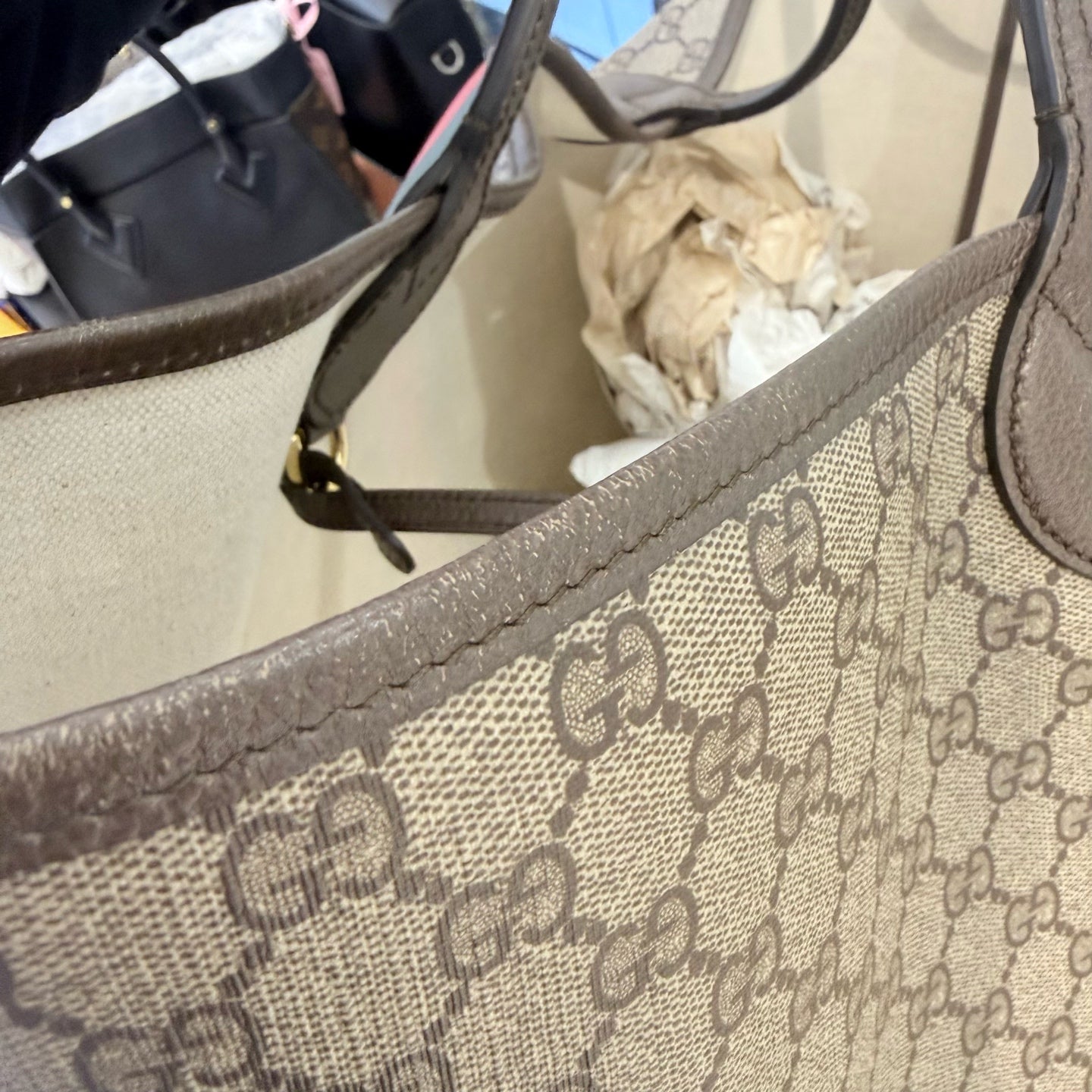 Gucci - Ophidia - Synthetic - Beige - (Large)