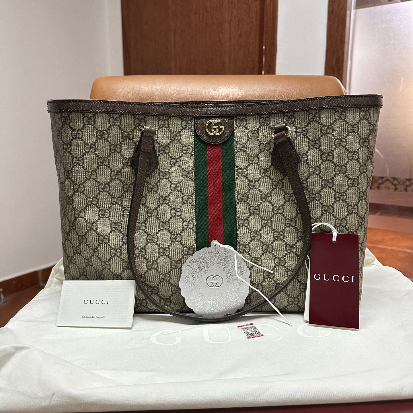Gucci - Ophidia - Synthetic - Beige - (medium)