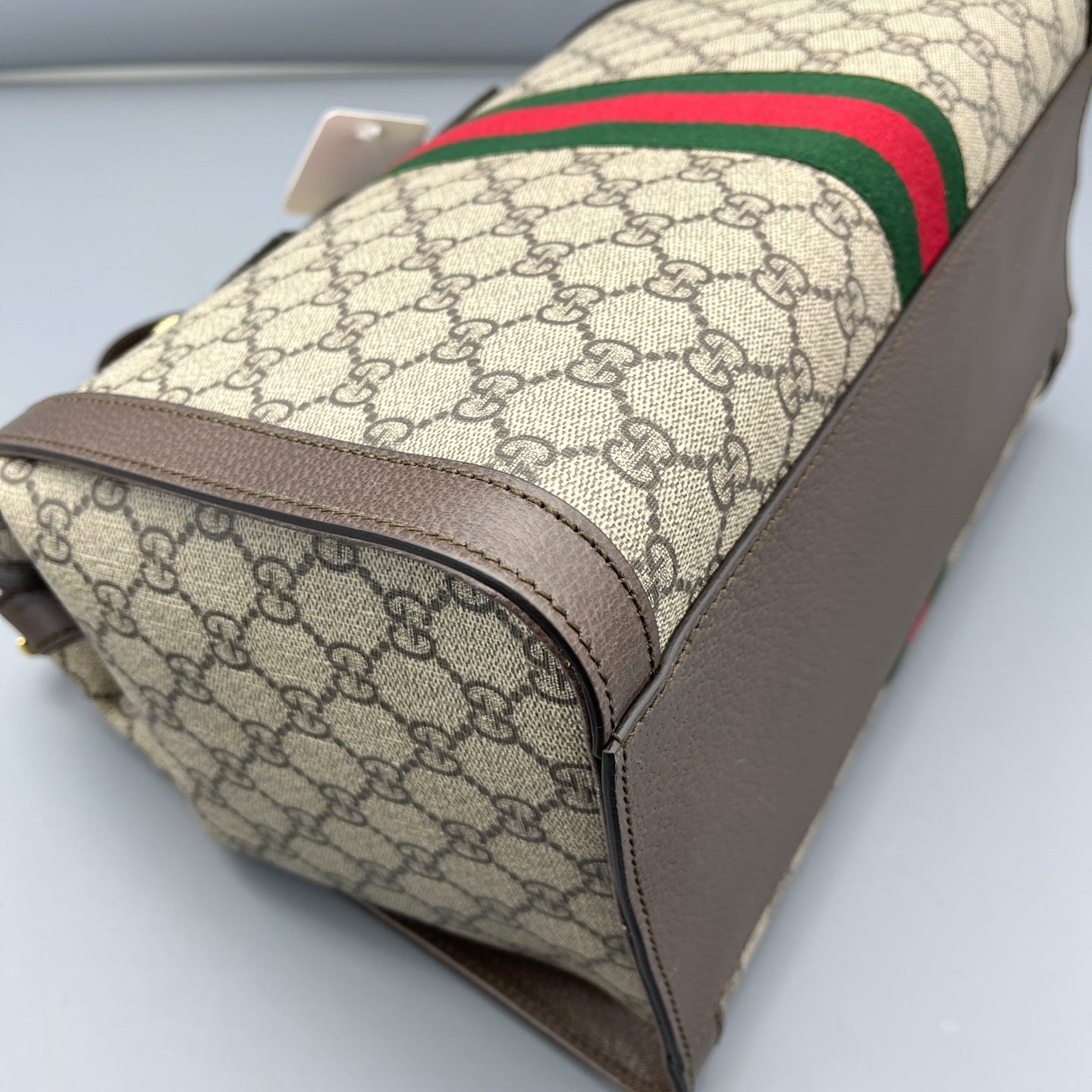 Gucci - Ophidia Top Handle Bag - Leather - Ebony - (medium)
