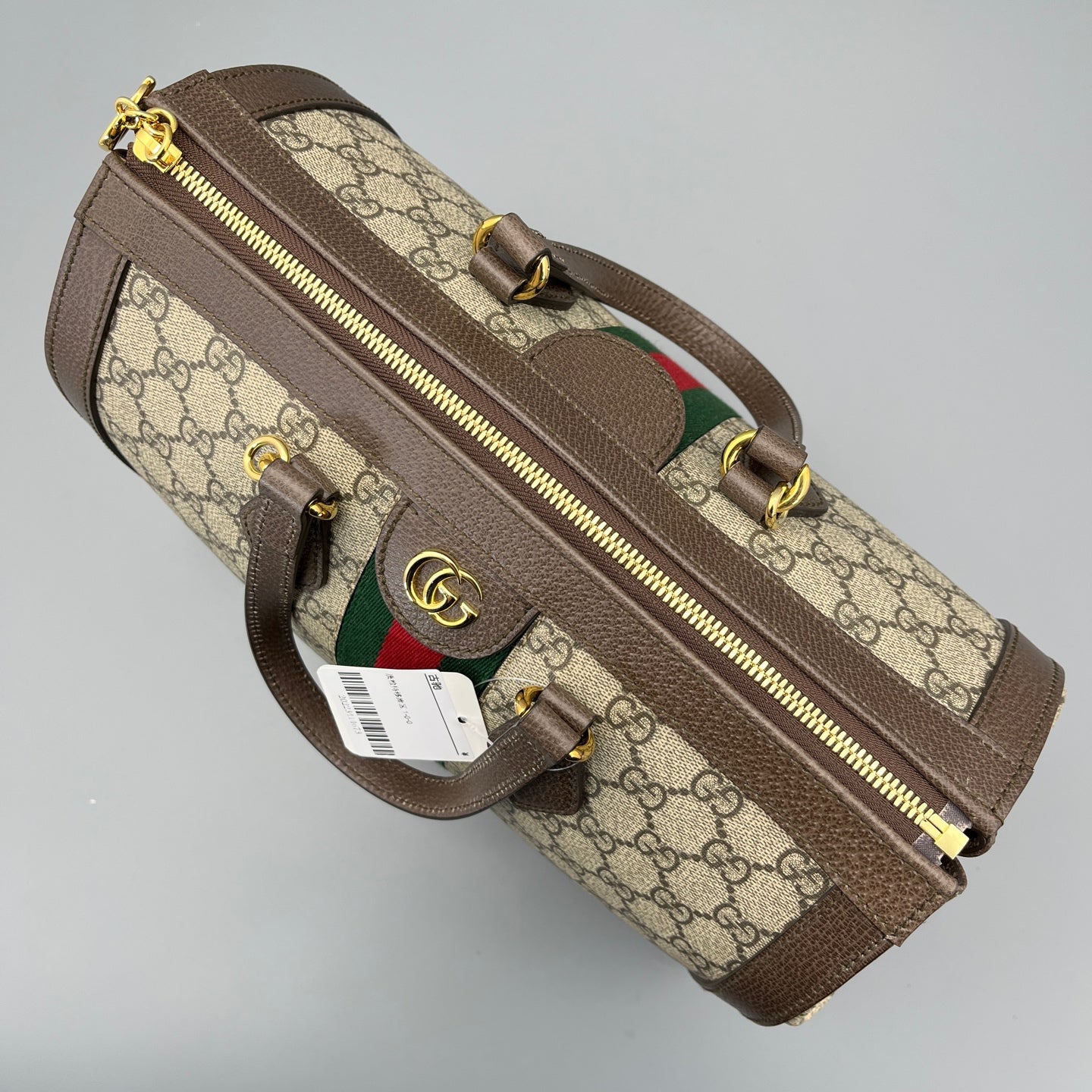 Gucci - Ophidia Top Handle Bag - Leather - Ebony - (medium)
