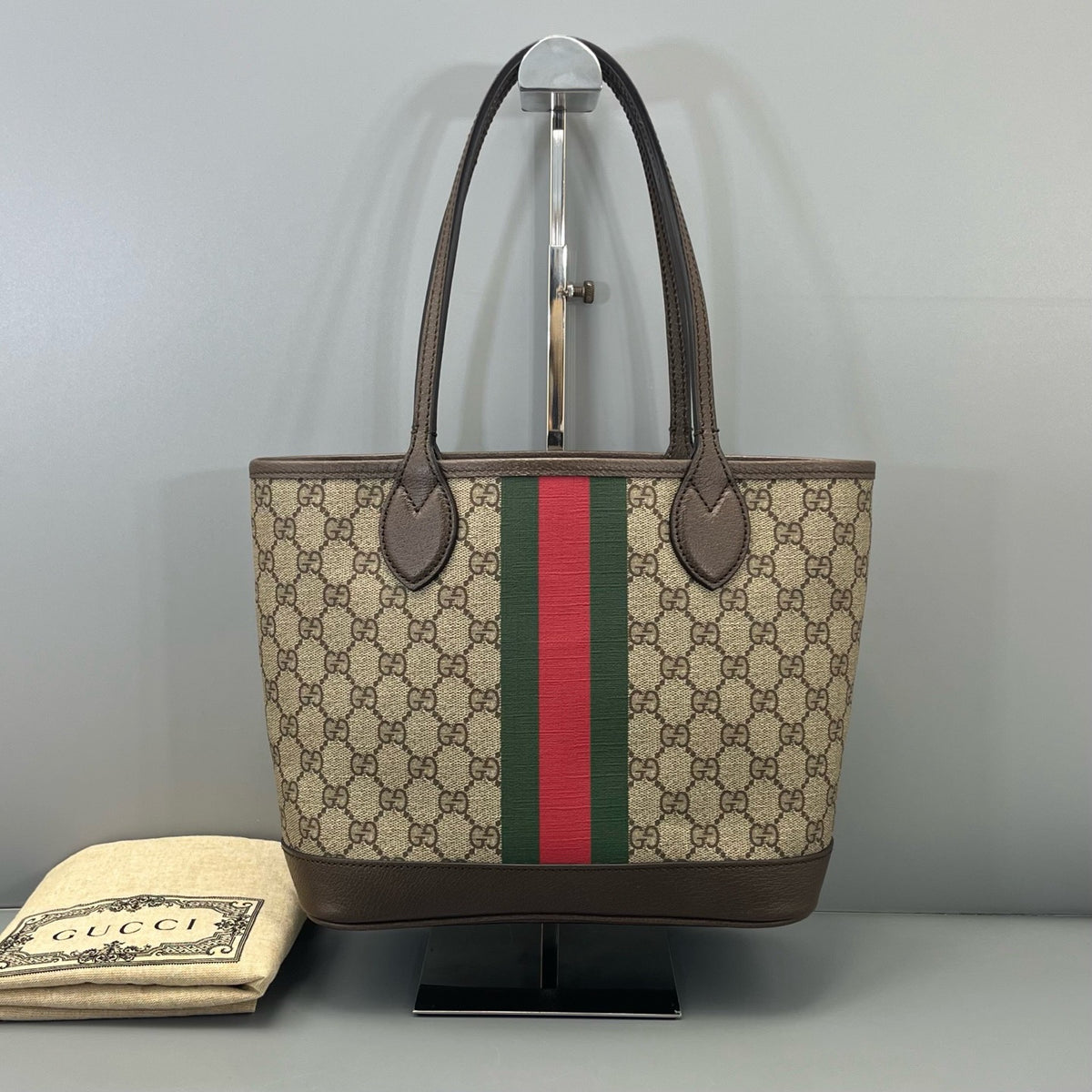 Gucci - Ophidia Tote Bag - Cloth - Brown - (medium)