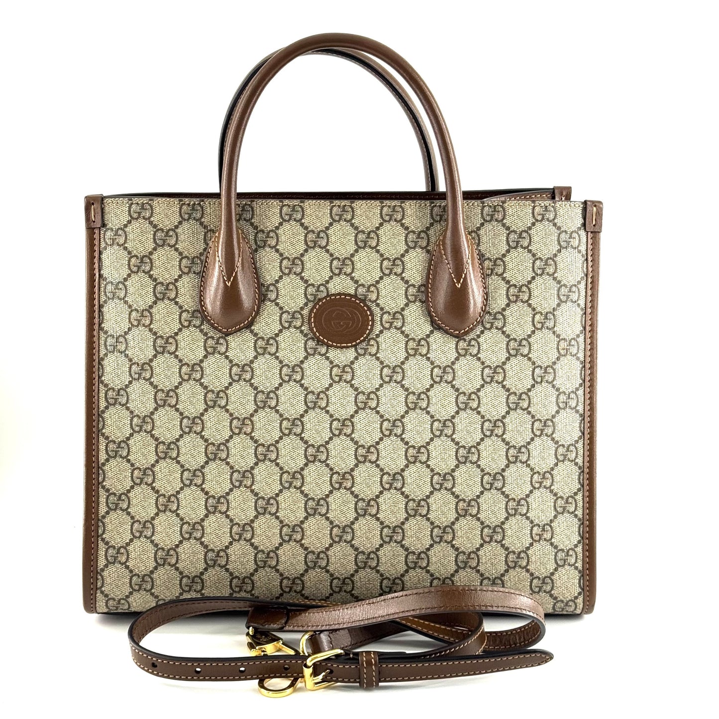 Gucci - Ophidia Tote - Leather - Brown - (medium)