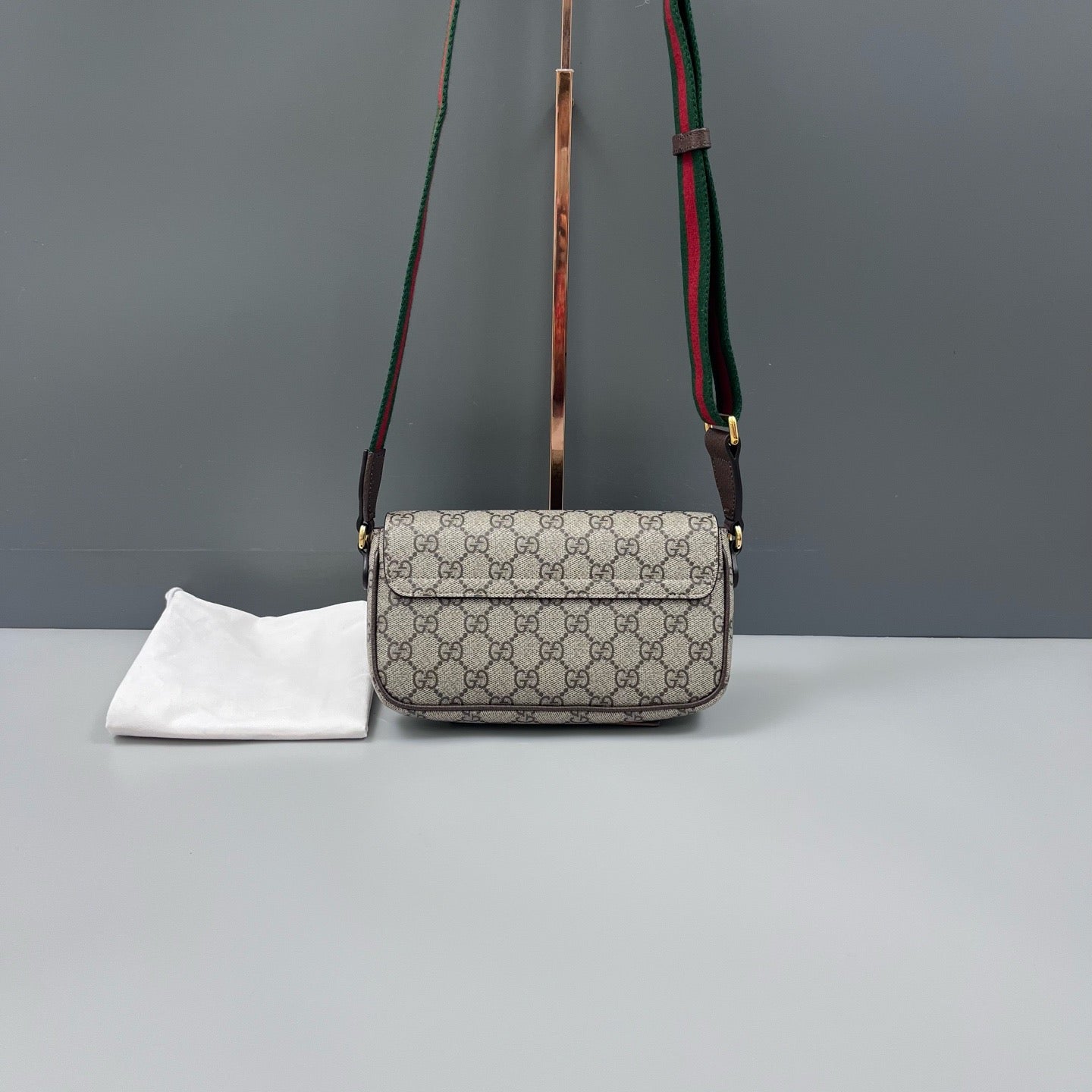 Gucci - Ophidia WOC - GG Supreme canvas and leather trim - Beige, Brown, Green, Red - (mini)