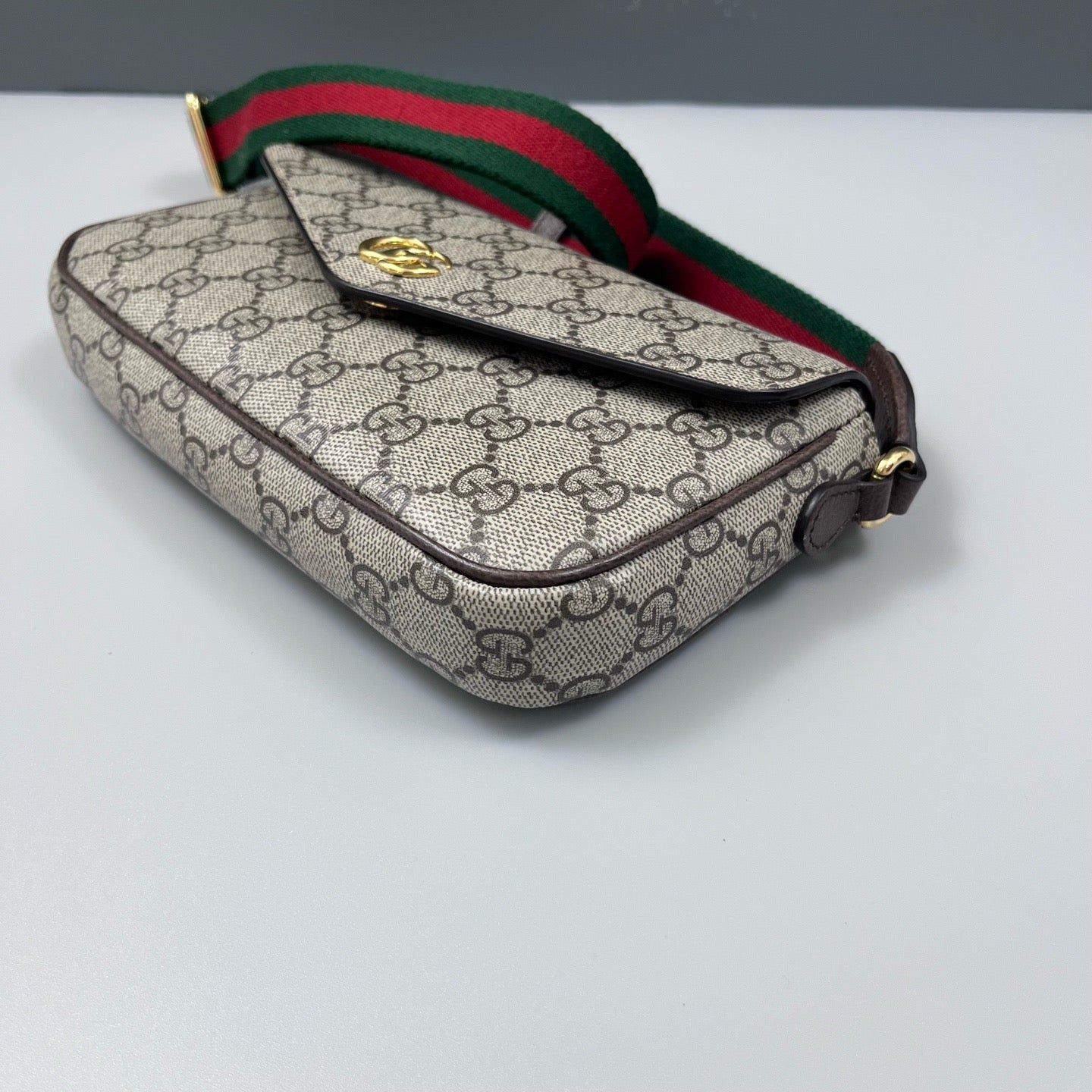 Gucci - Ophidia WOC - GG Supreme canvas and leather trim - Beige, Brown, Green, Red - (mini)