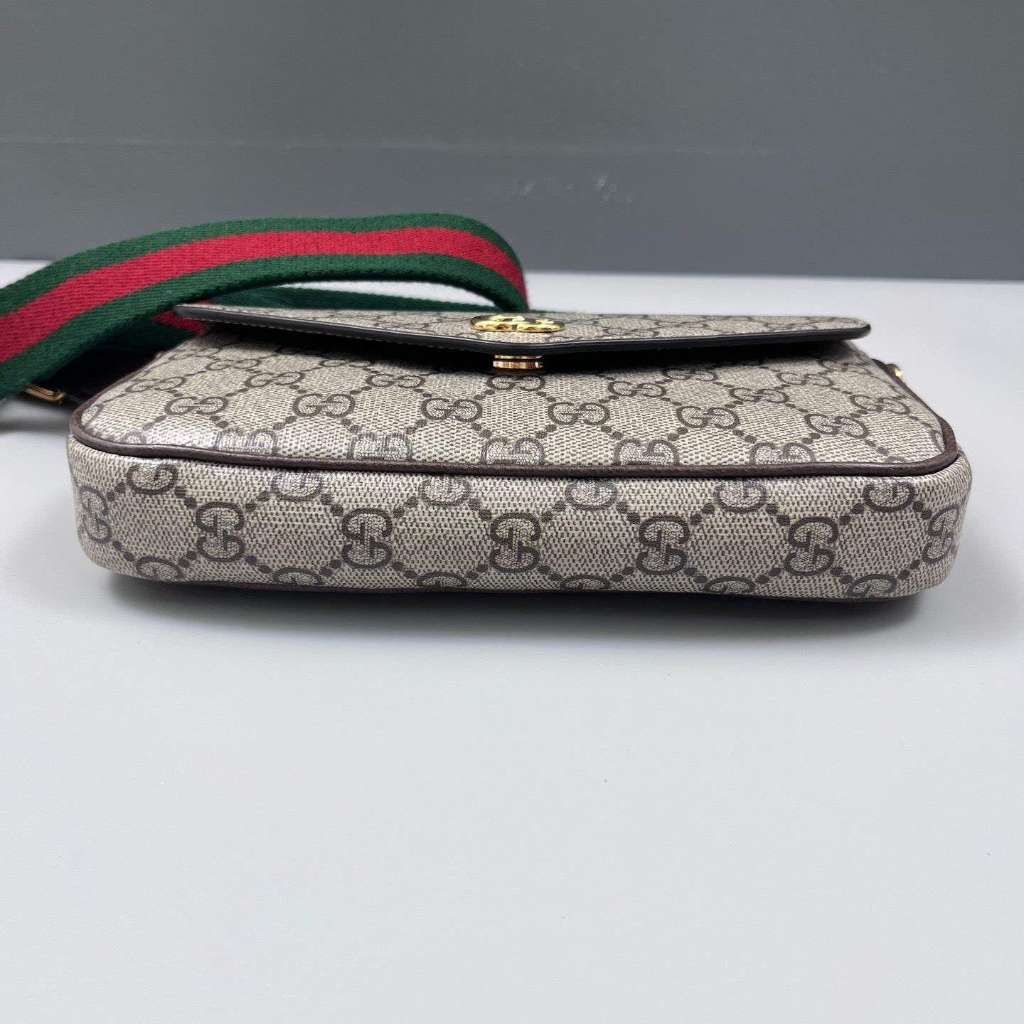 Gucci - Ophidia WOC - GG Supreme canvas and leather trim - Beige, Brown, Green, Red - (mini)