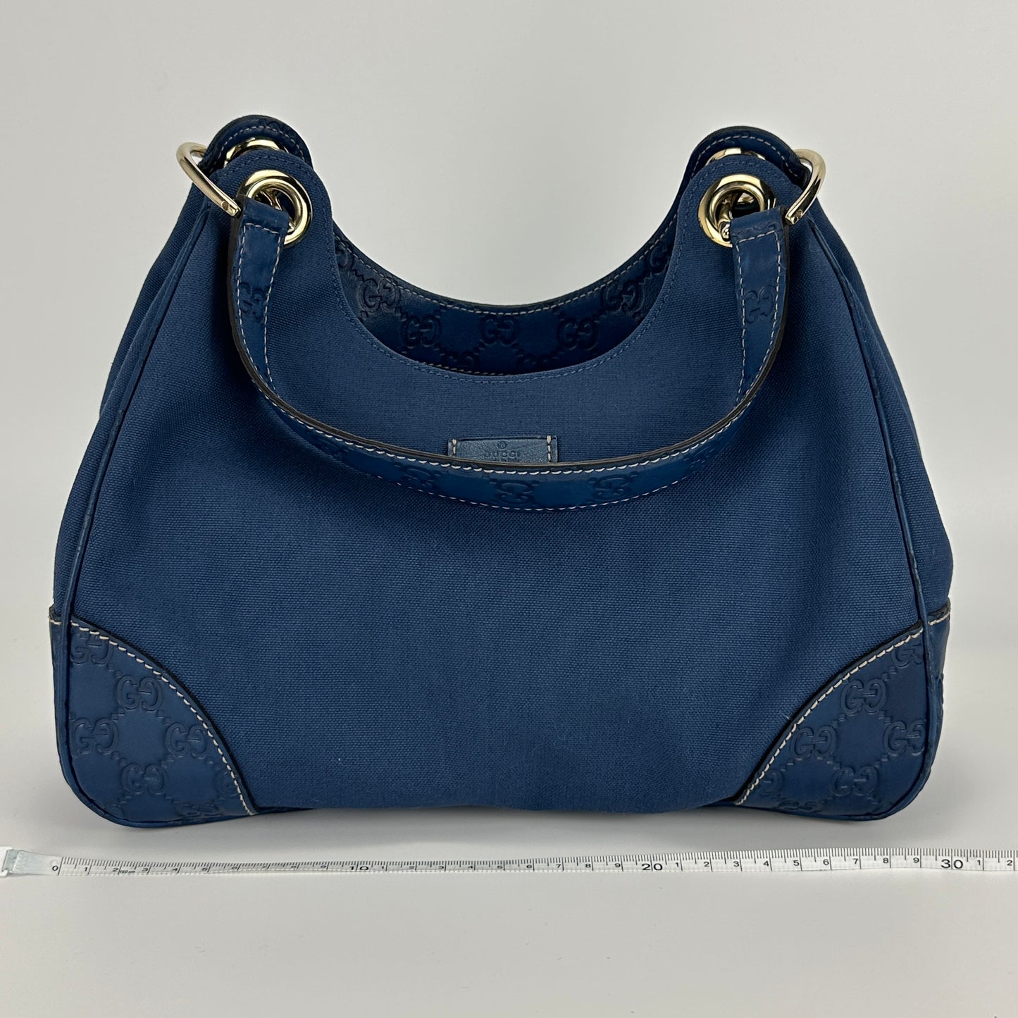 Gucci - Other - Canvas with leather trim - Navy - (medium)