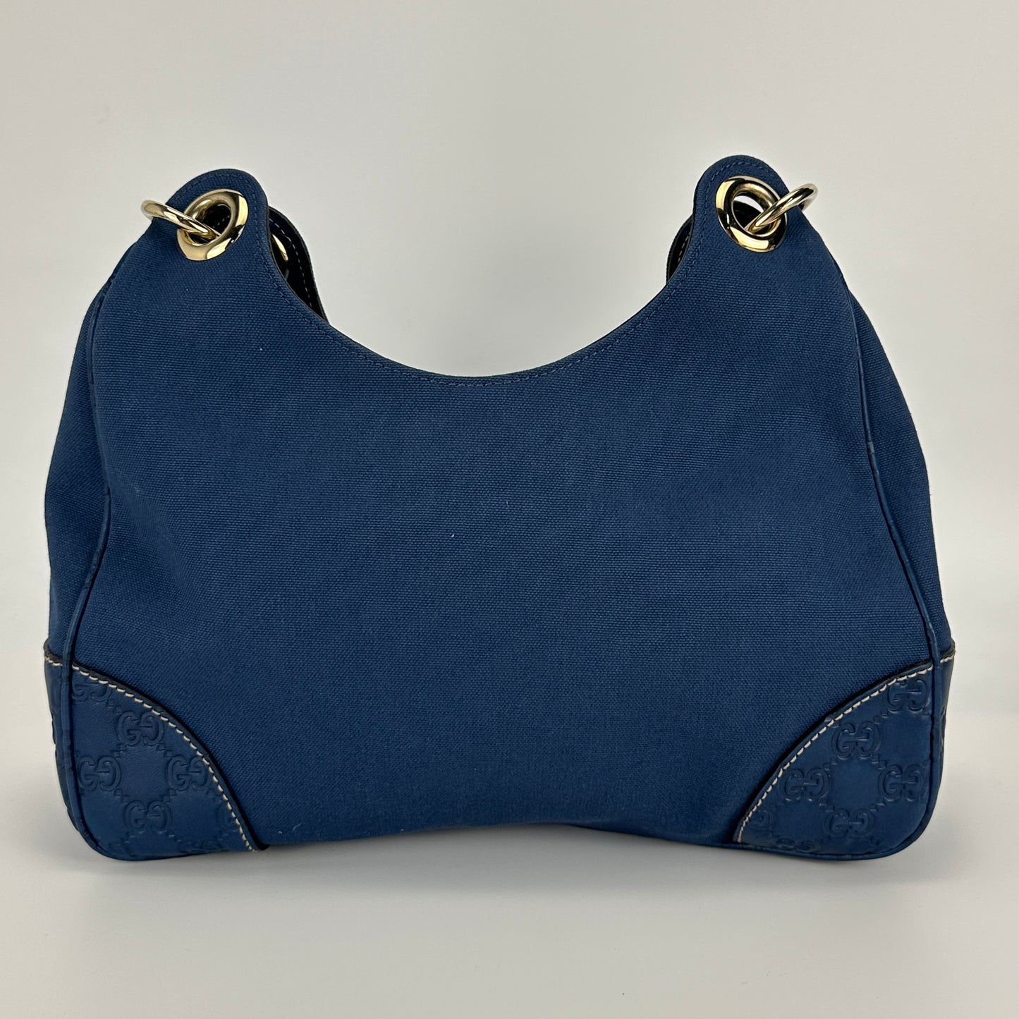 Gucci - Other - Canvas with leather trim - Navy - (medium)