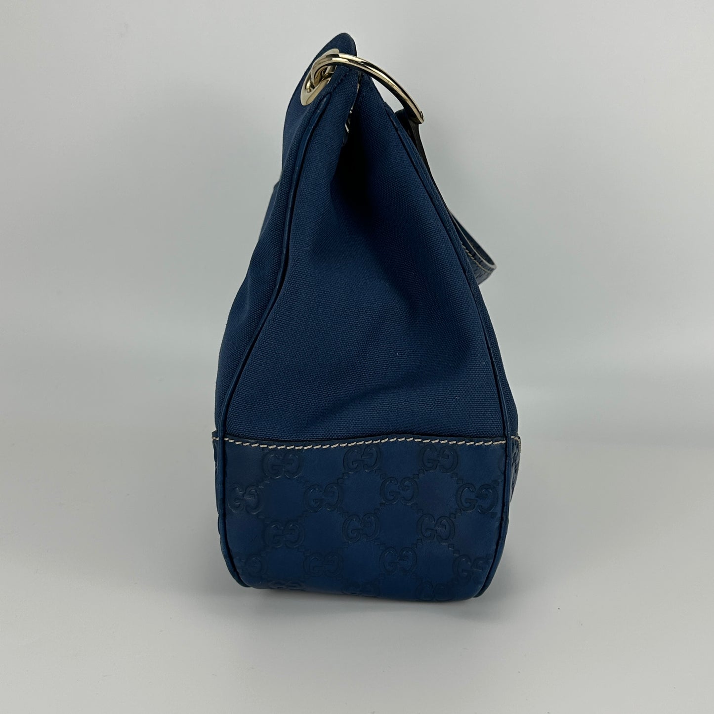 Gucci - Other - Canvas with leather trim - Navy - (medium)