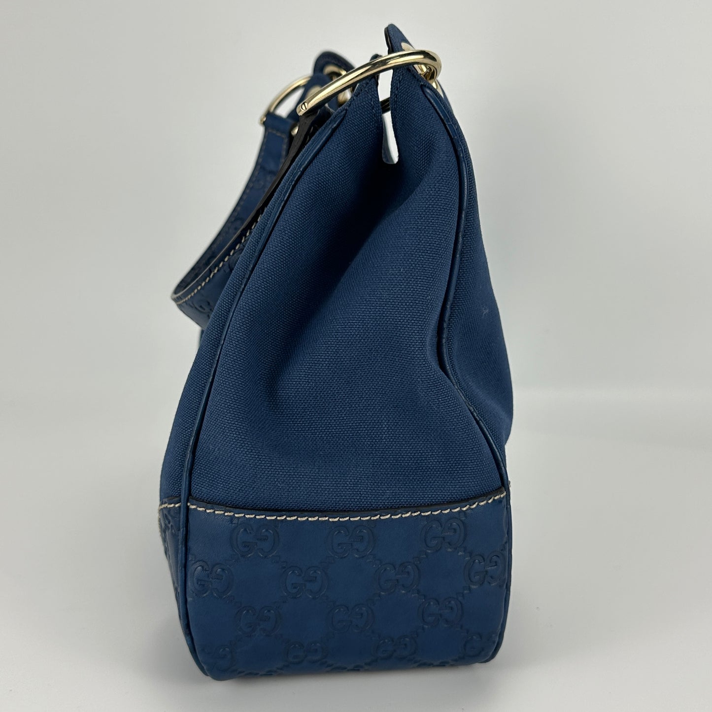 Gucci - Other - Canvas with leather trim - Navy - (medium)