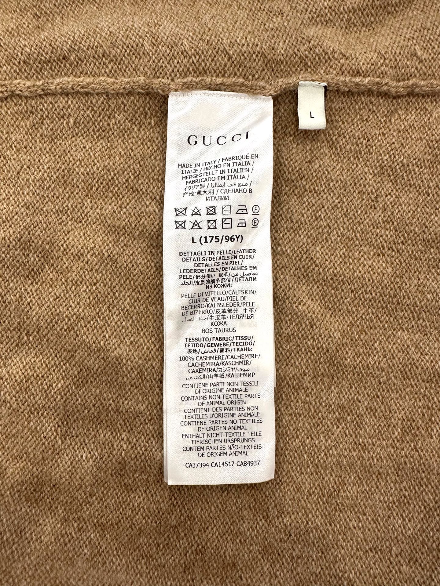 Gucci - Other - Cashmere - Brown - (L)