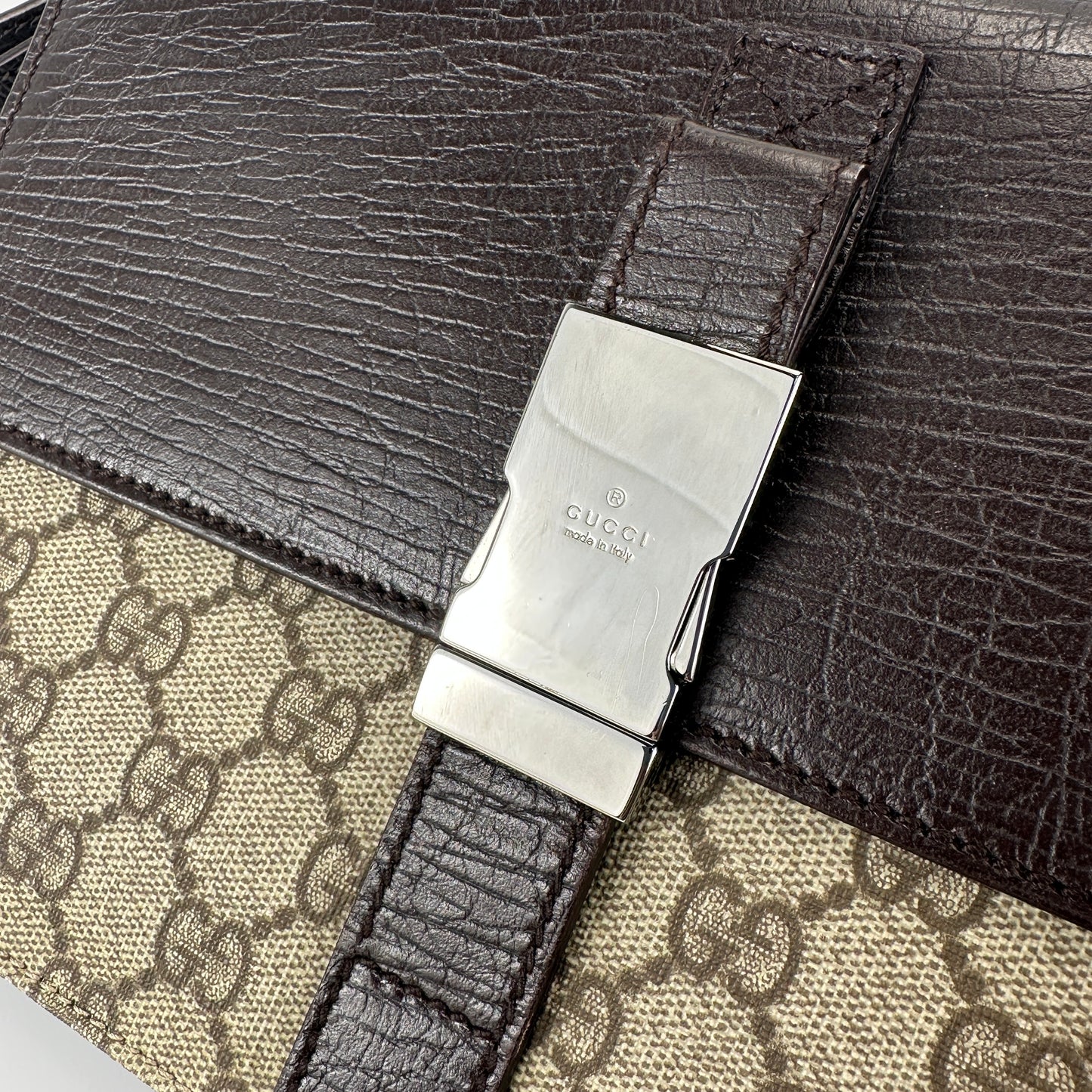 Gucci - Other - Coated canvas and leather - Brown - (Medium)