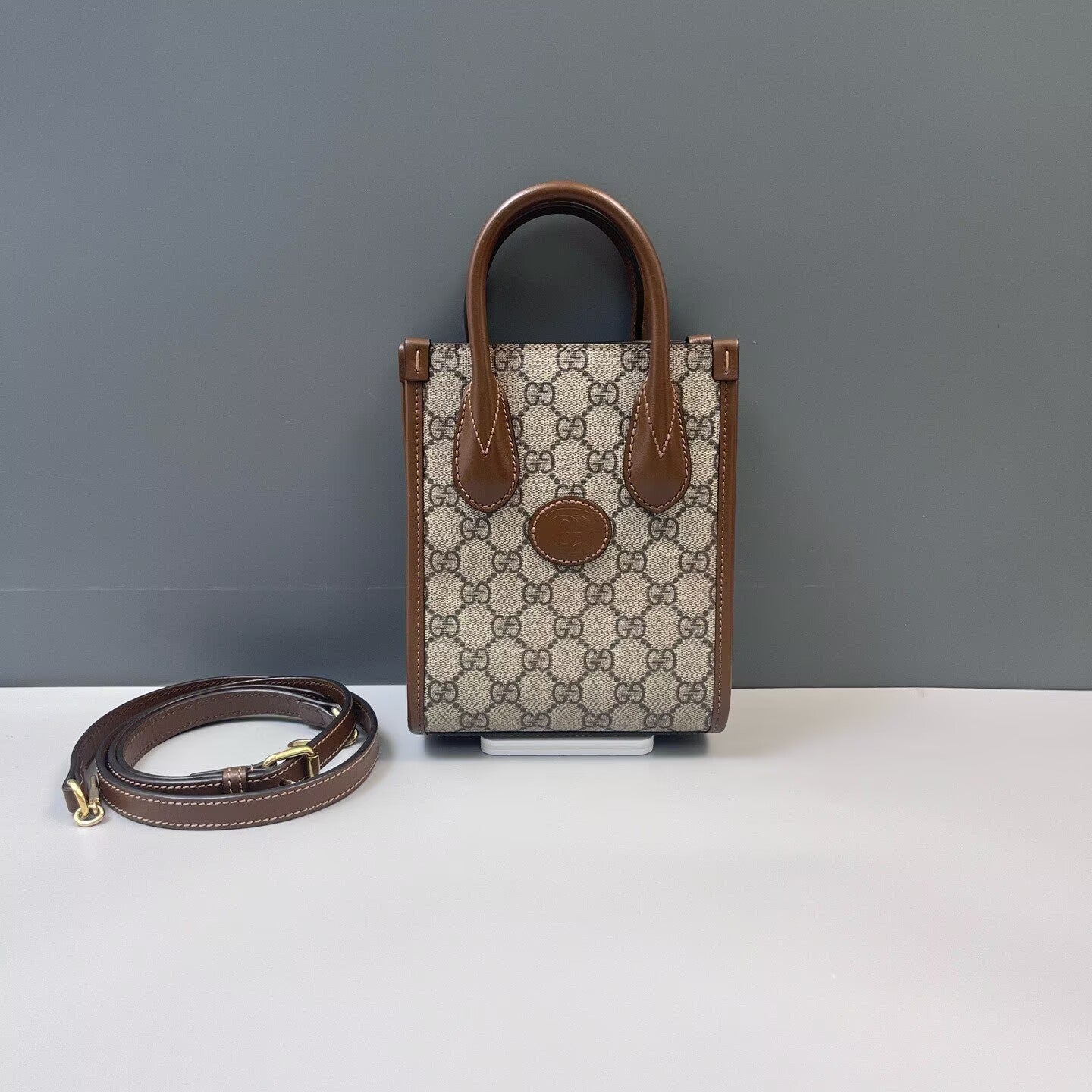 Gucci - Other - Coated canvas with leather trim - Beige and Brown - (mini)