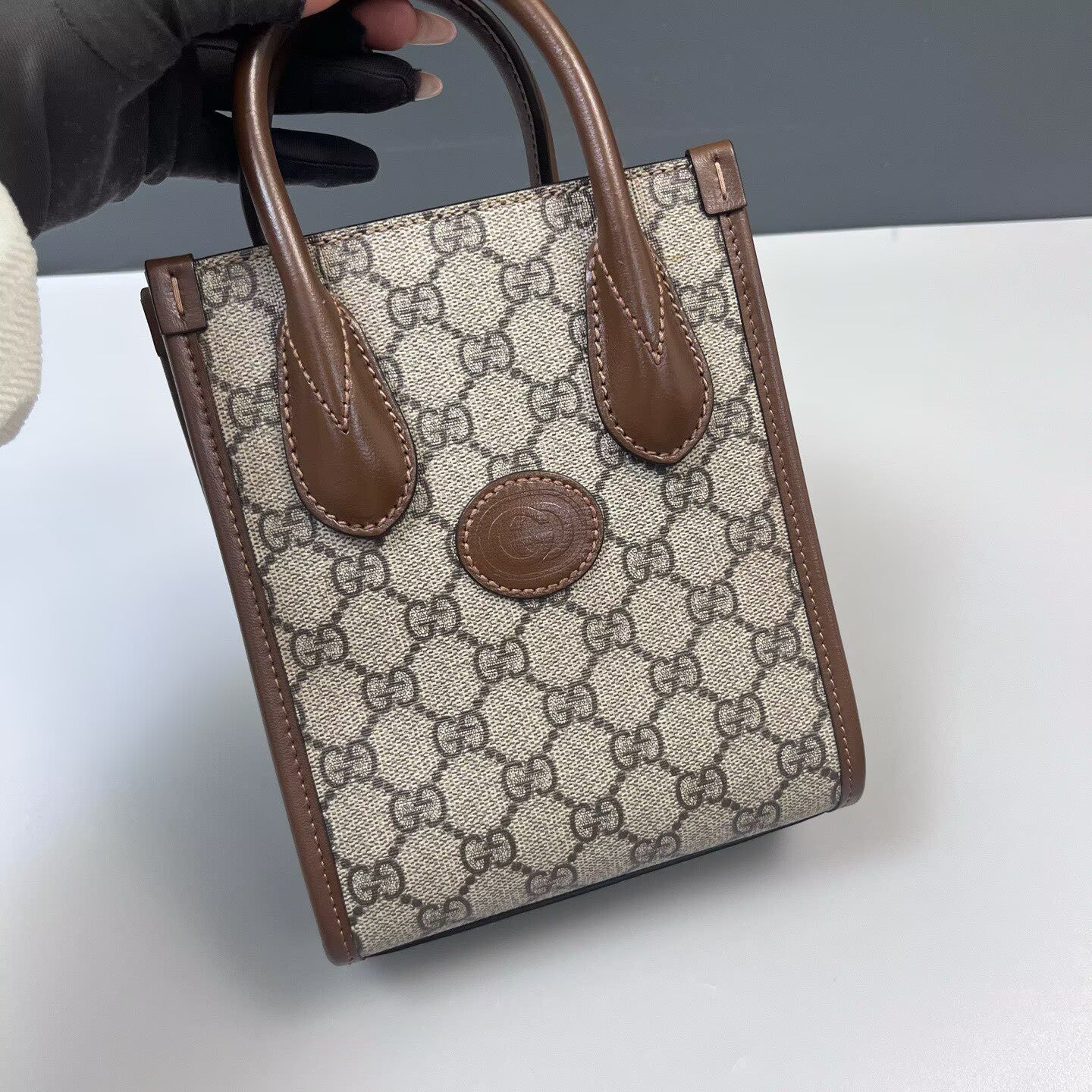 Gucci - Other - Coated canvas with leather trim - Beige and Brown - (mini)