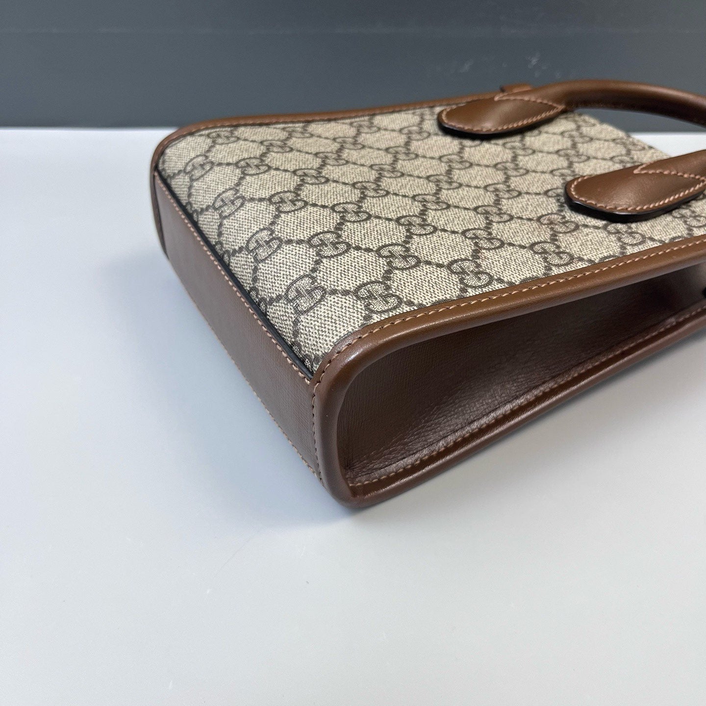 Gucci - Other - Coated canvas with leather trim - Beige and Brown - (mini)
