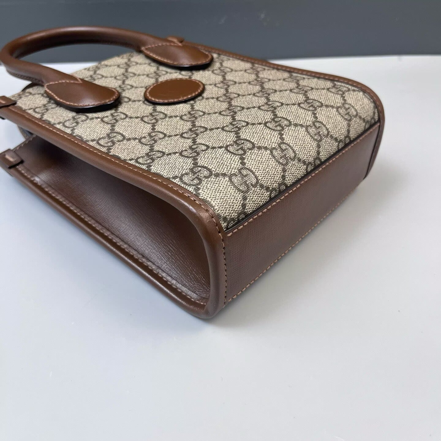 Gucci - Other - Coated canvas with leather trim - Beige and Brown - (mini)