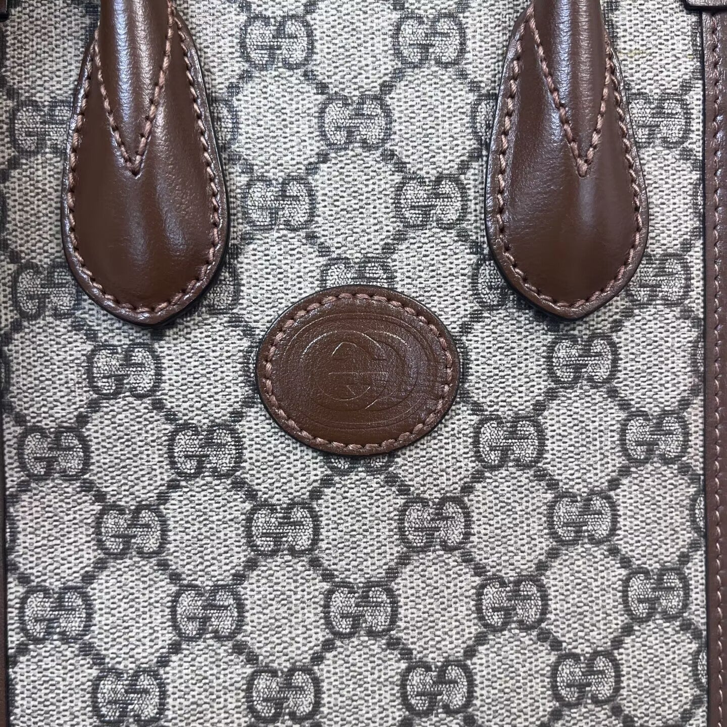 Gucci - Other - Coated canvas with leather trim - Beige and Brown - (mini)