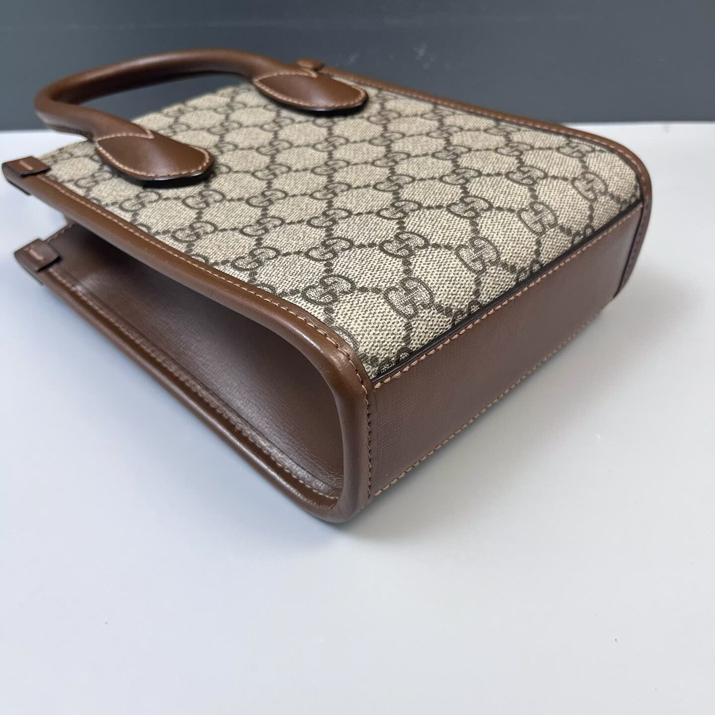 Gucci - Other - Coated canvas with leather trim - Beige and Brown - (mini)