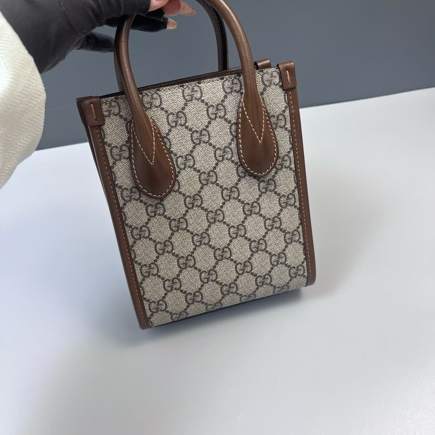 Gucci - Other - Coated canvas with leather trim - Beige and Brown - (mini)