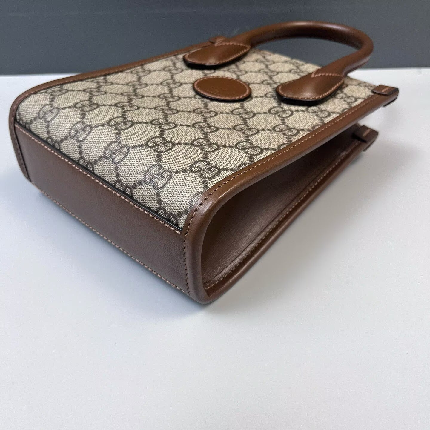 Gucci - Other - Coated canvas with leather trim - Beige and Brown - (mini)