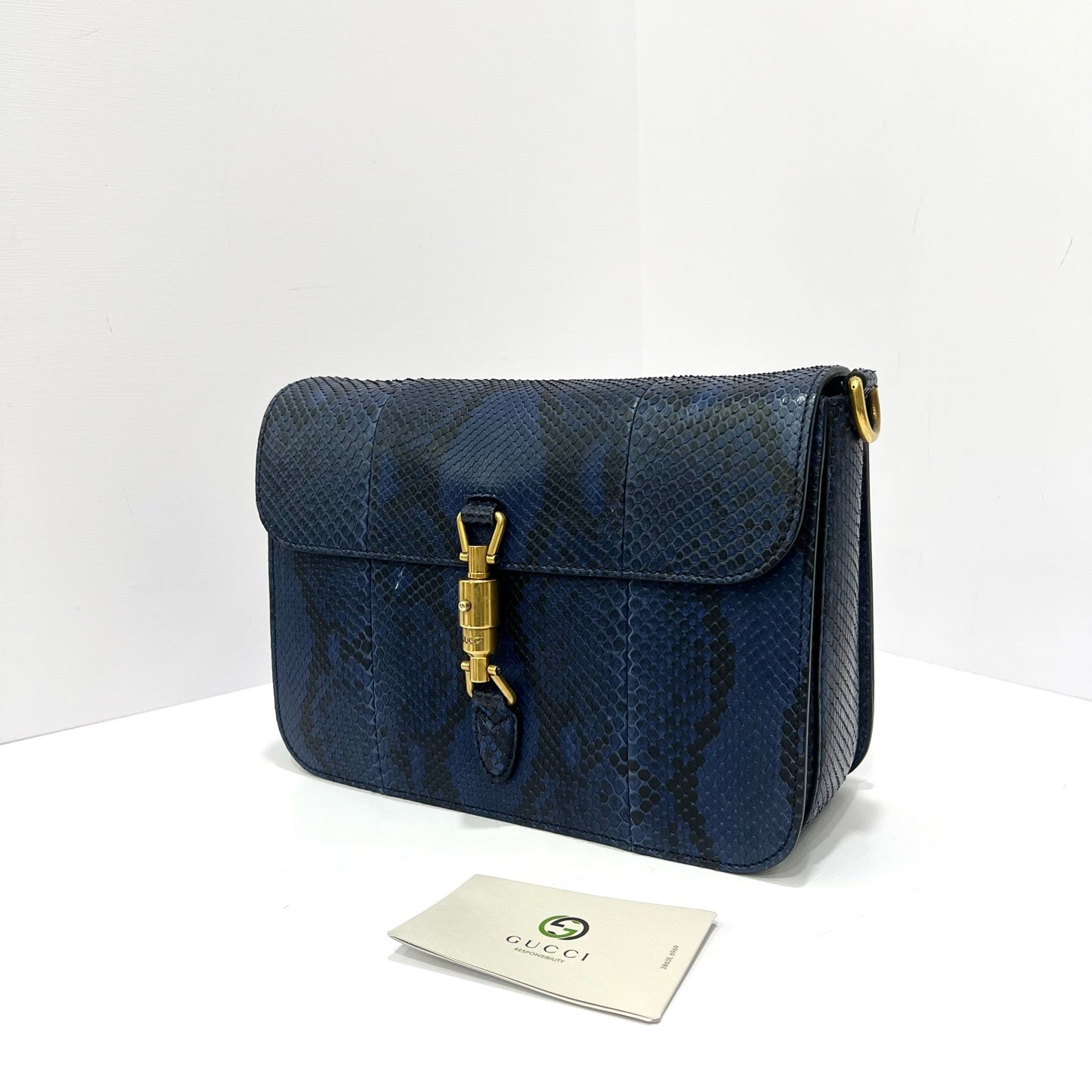 Gucci - Other - Exotic leathers - Python - Navy - (medium)