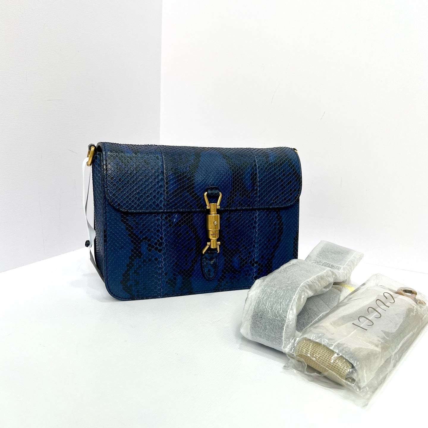 Gucci - Other - Exotic leathers - Python - Navy - (medium)