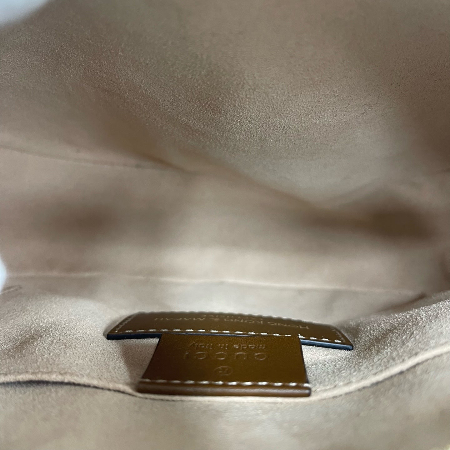 Gucci - Other - GG Supreme canvas with leather trim - Beige with brown trim and pink embroidery - (Mini)