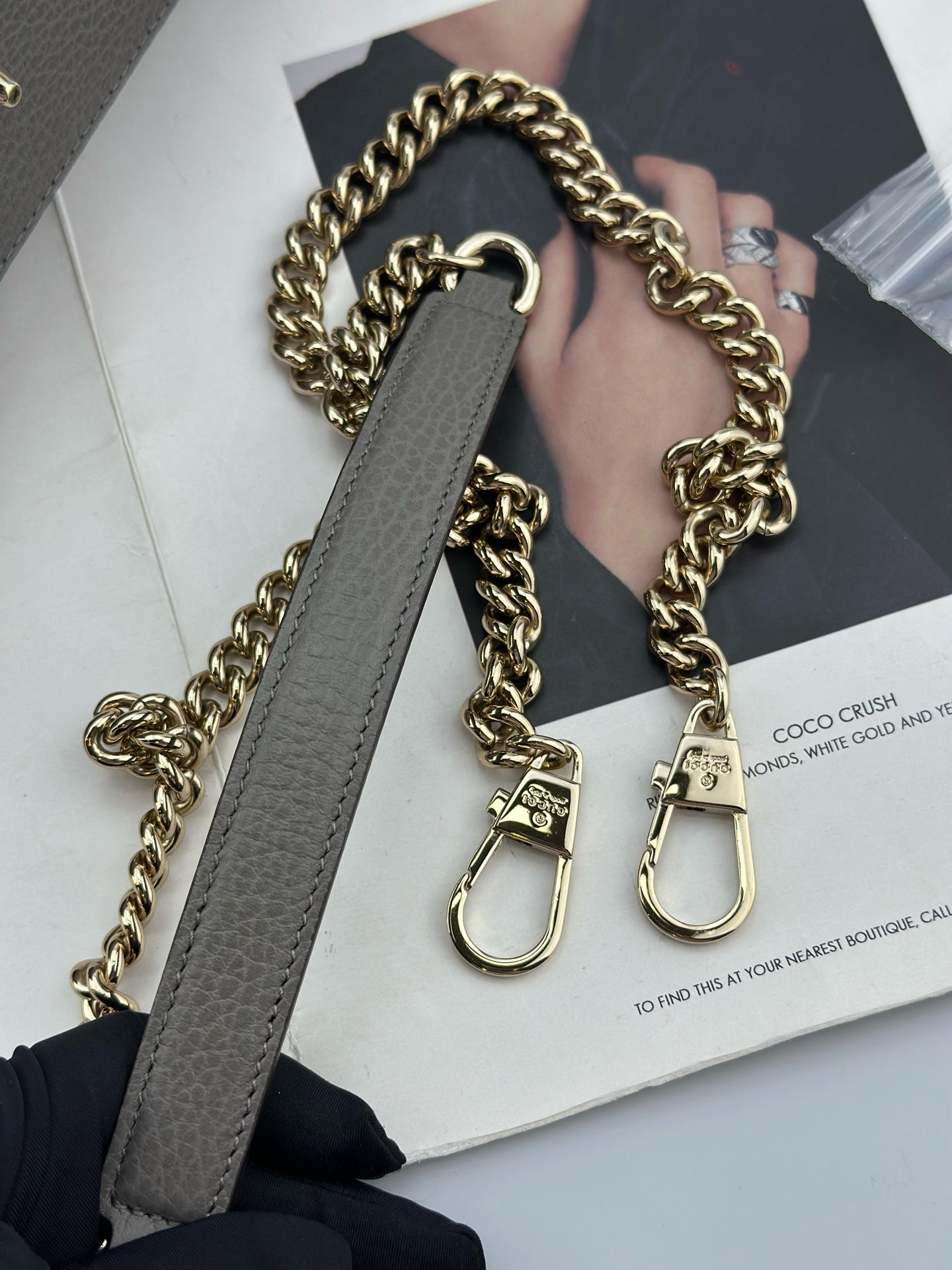 Gucci - Other - Leather - Grey - (medium)