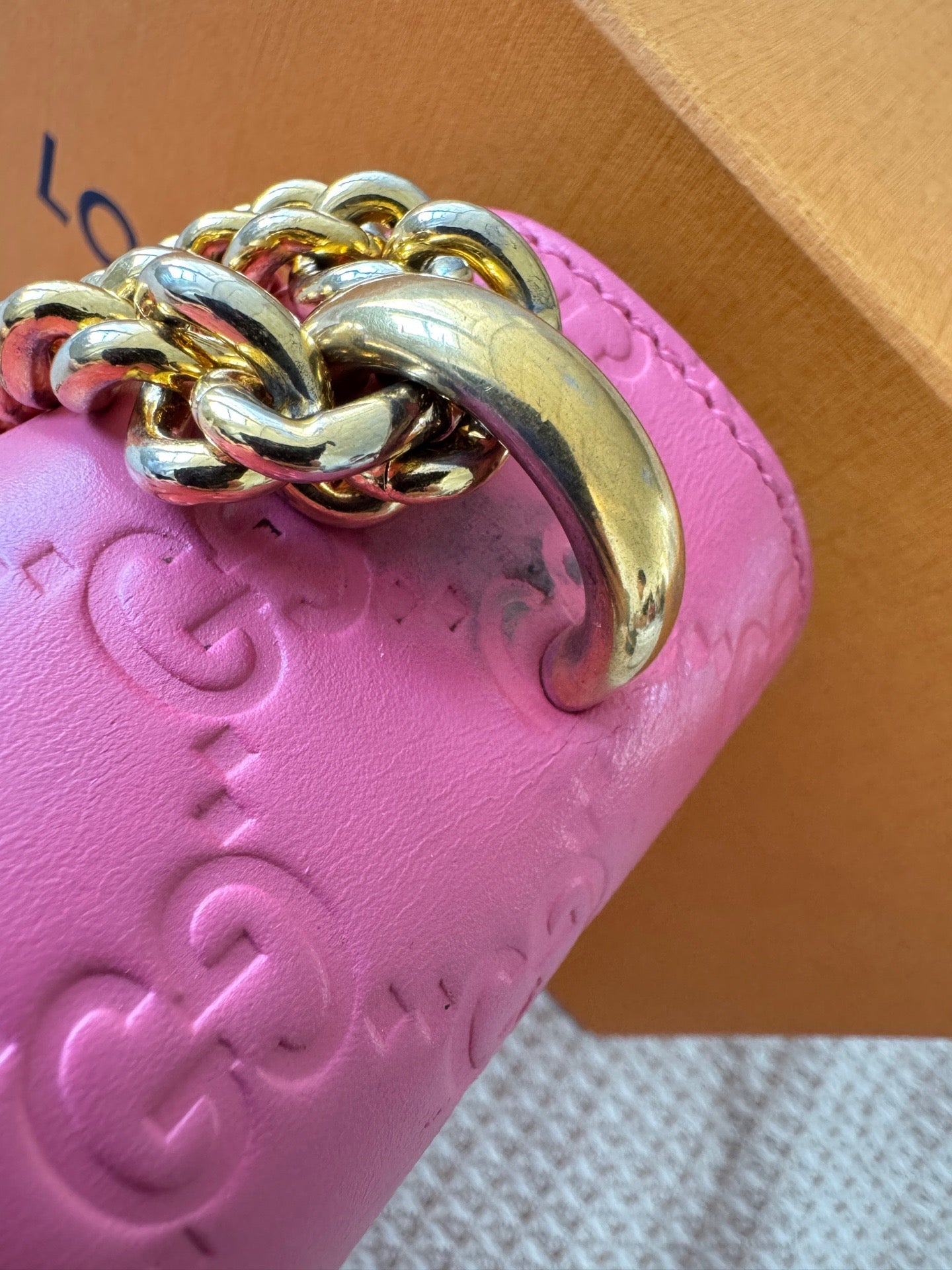 Gucci - Other - Leather - Pink - (large)