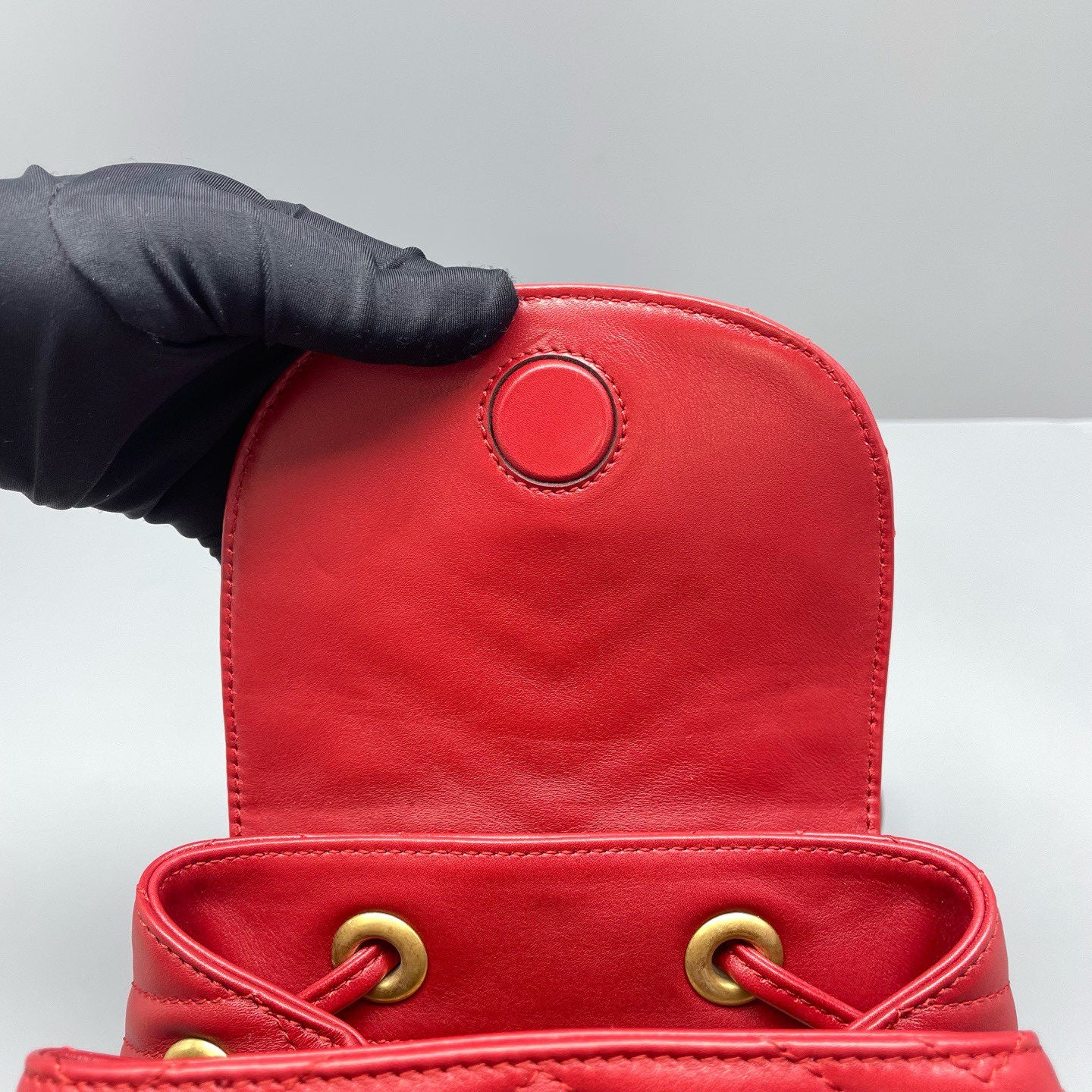Gucci - Other - Matelassé leather - Red with Gold-Tone Hardware - (mini)