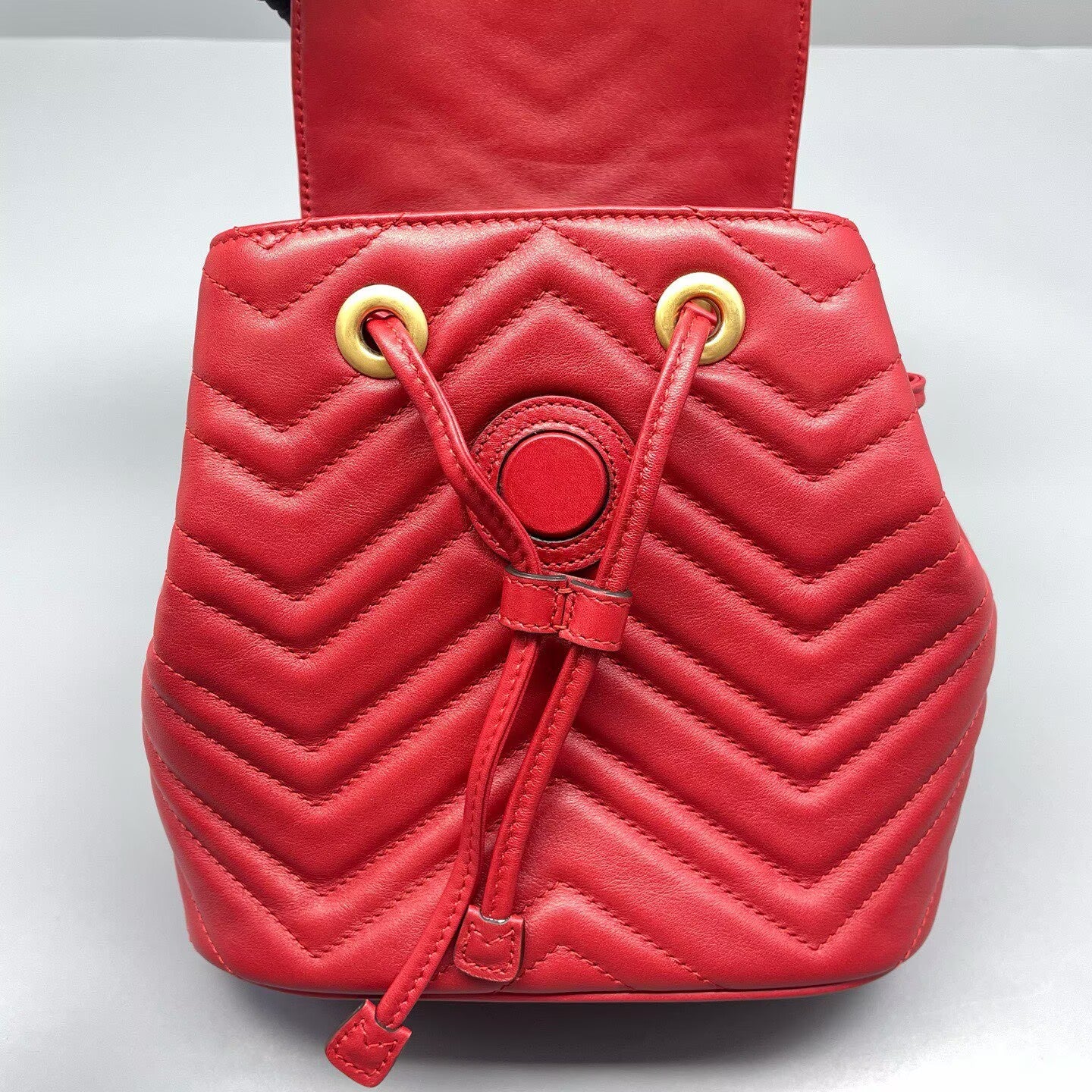 Gucci - Other - Matelassé leather - Red with Gold-Tone Hardware - (mini)