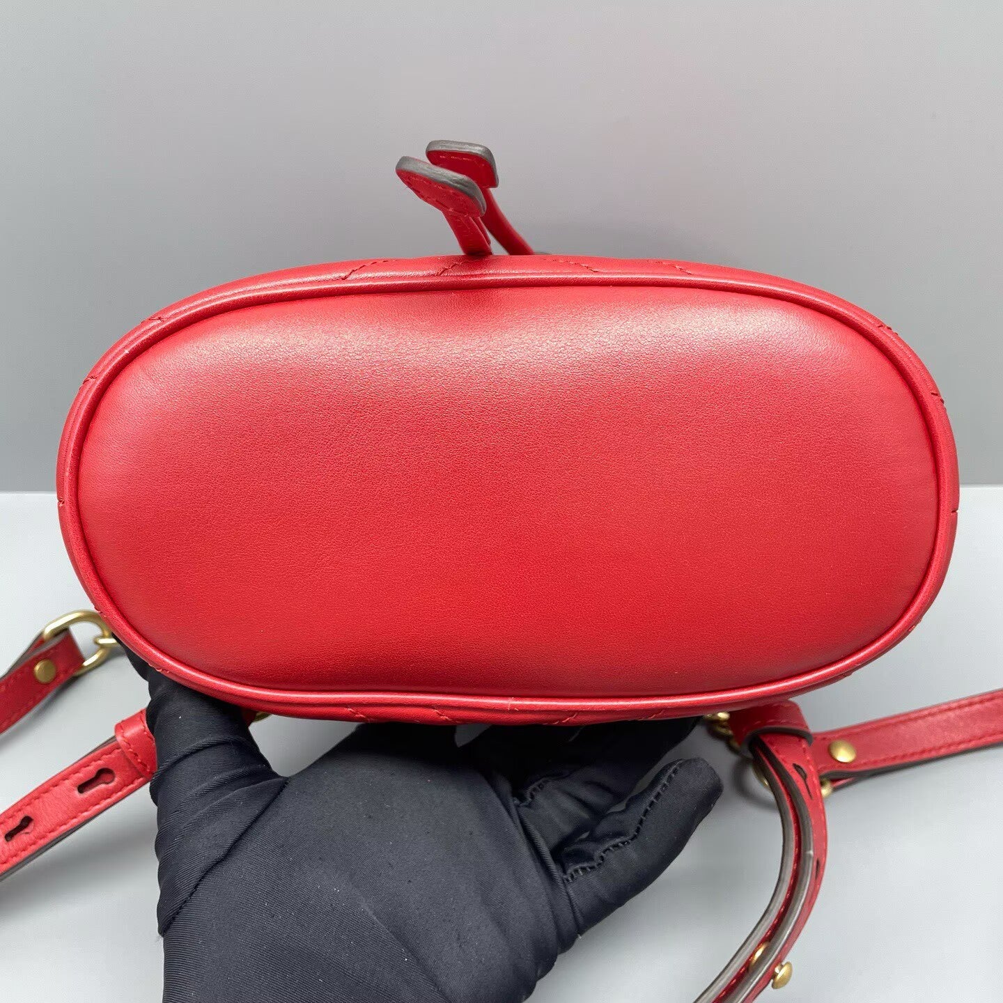 Gucci - Other - Matelassé leather - Red with Gold-Tone Hardware - (mini)