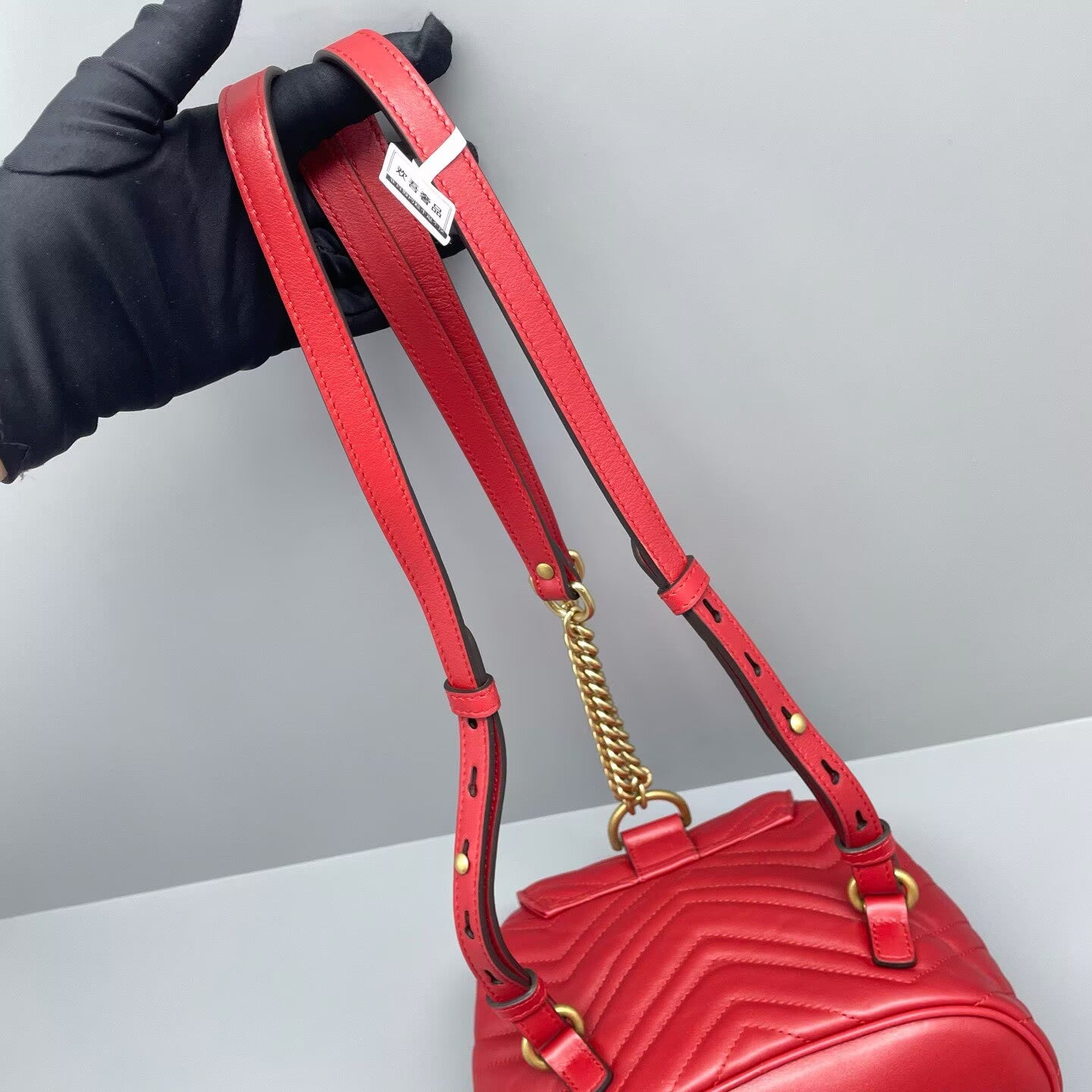 Gucci - Other - Matelassé leather - Red with Gold-Tone Hardware - (mini)