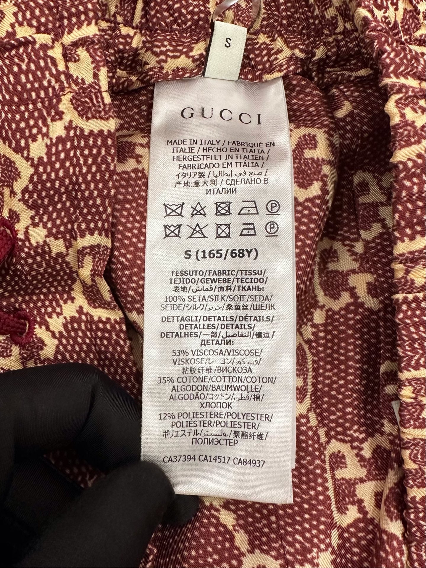 Gucci - Other - Silk - Burgundy - (S)