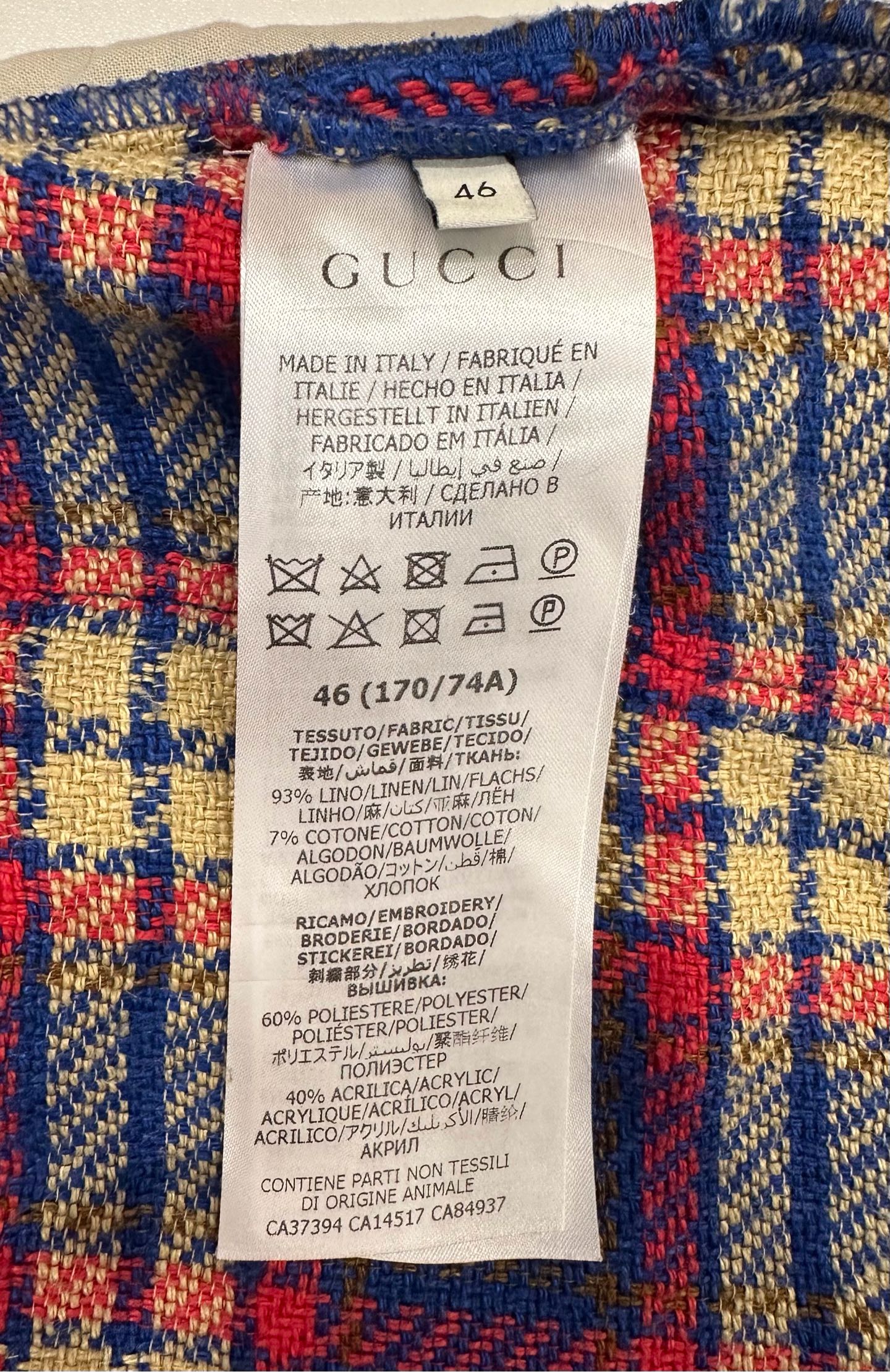 Gucci - Other - Wool - Blue - (46)