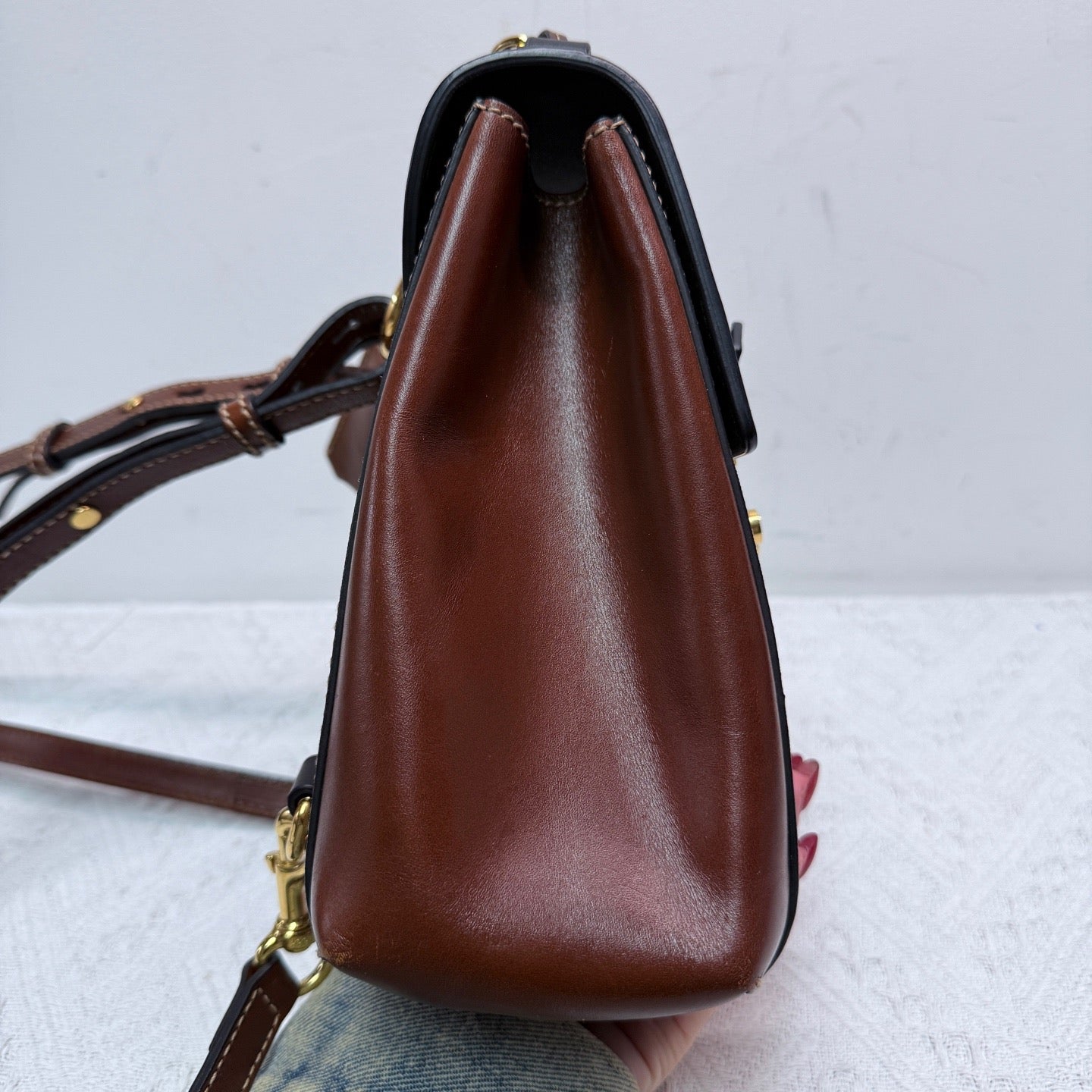 Gucci - Padlock Backpack - GG Supreme canvas with brown and black leather trim - Beige, Brown and Black with Gold-Tone Hardware - (mini)