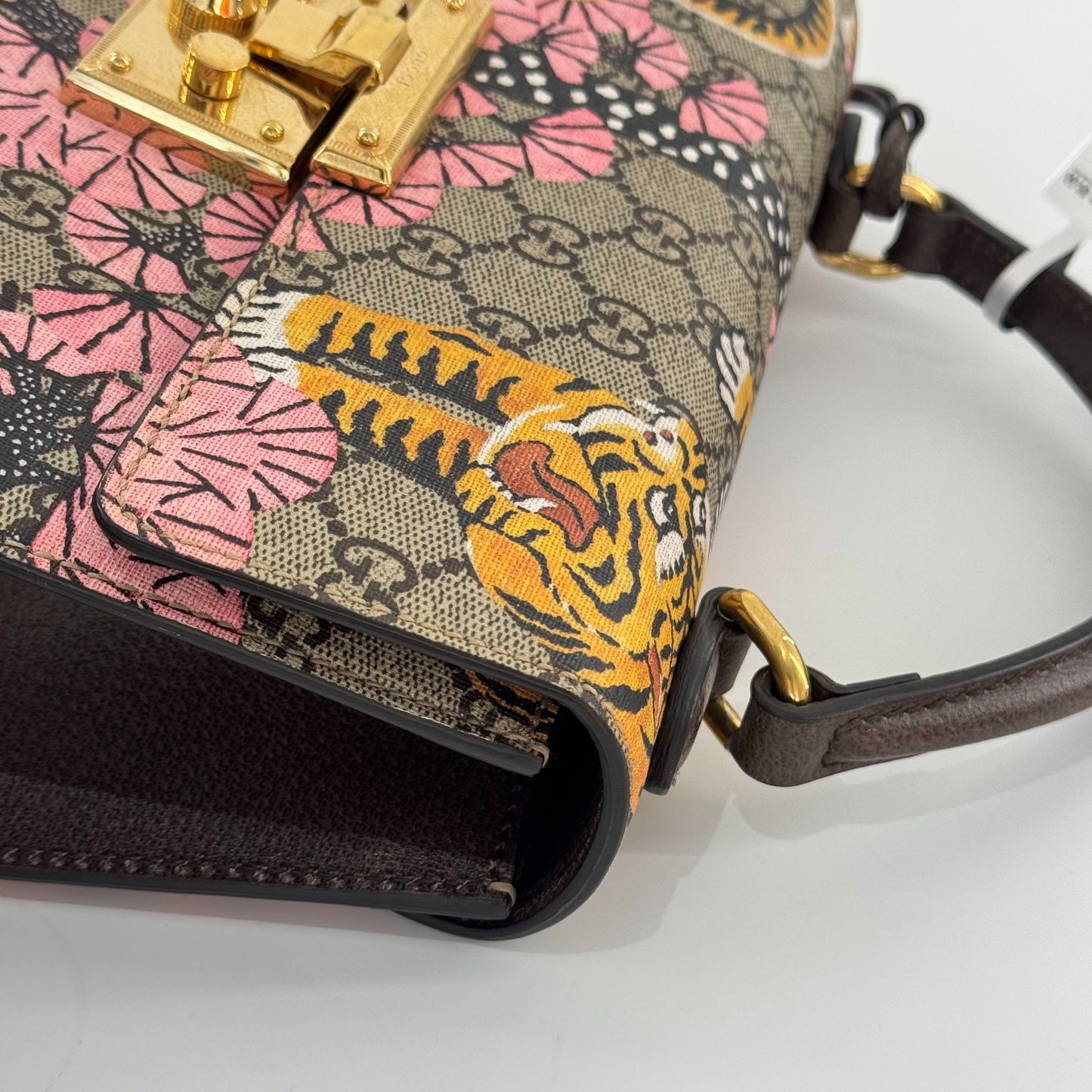 Gucci - Padlock Bag Bengal Tiger Print - GG Supreme canvas with leather trim - Multicolour - (Large)