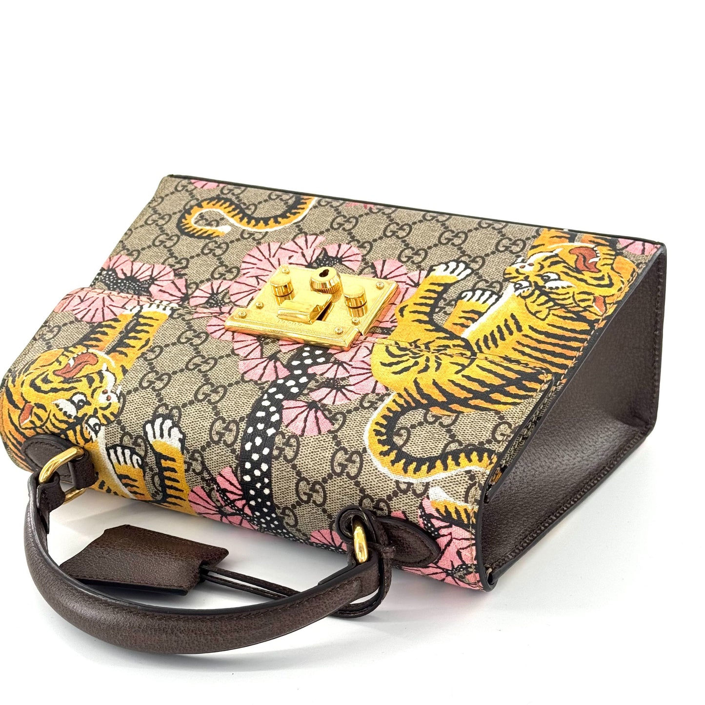 Gucci - Padlock Bag Bengal Tiger Print - GG Supreme canvas with leather trim - Multicolour - (Large)