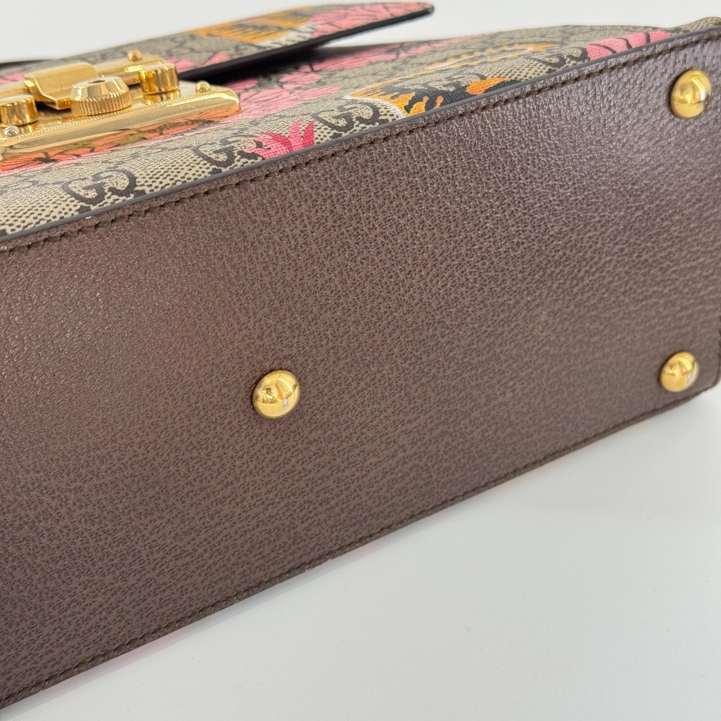 Gucci - Padlock Bag Bengal Tiger Print - GG Supreme canvas with leather trim - Multicolour - (Large)
