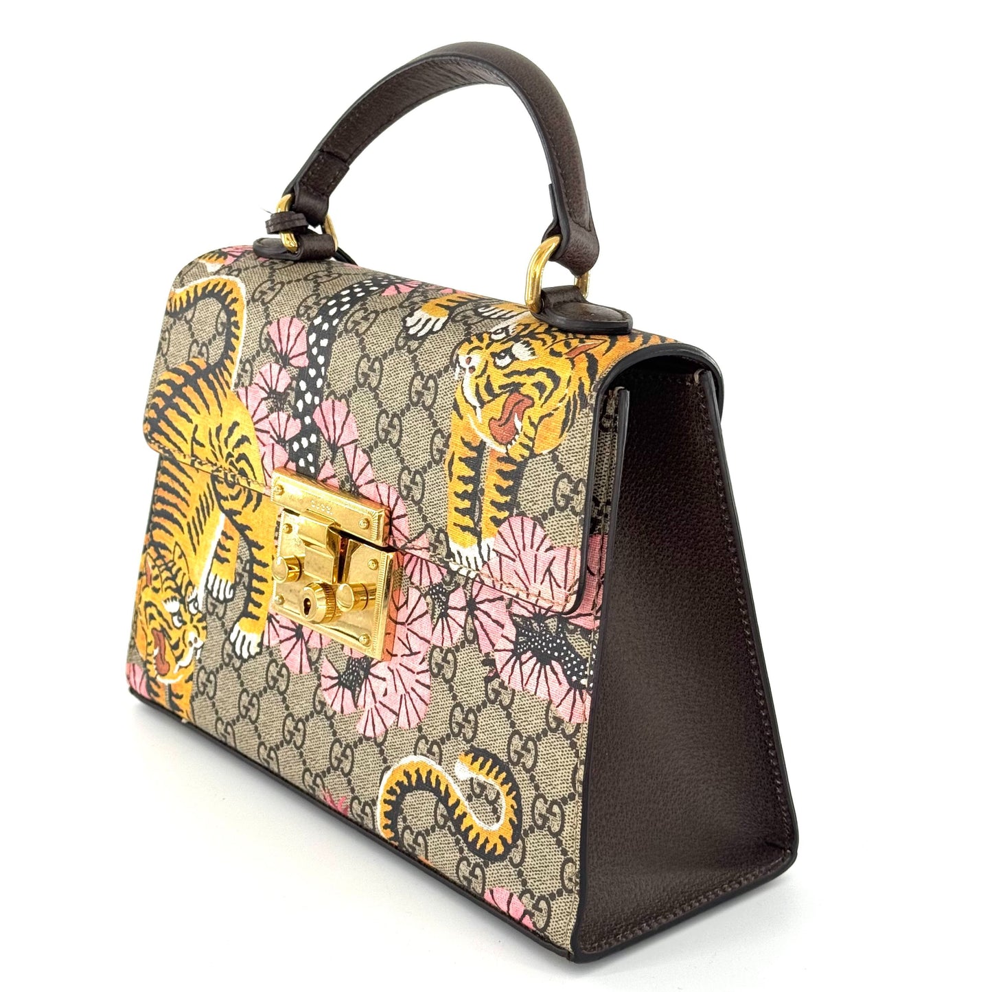 Gucci - Padlock Bag Bengal Tiger Print - GG Supreme canvas with leather trim - Multicolour - (Large)