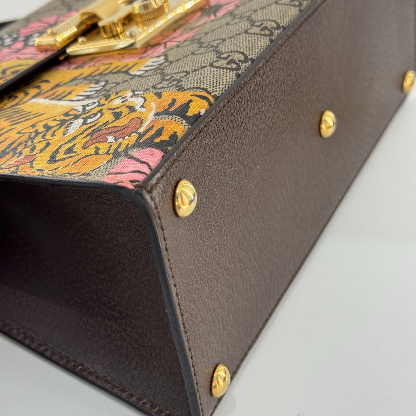 Gucci - Padlock Bag Bengal Tiger Print - GG Supreme canvas with leather trim - Multicolour - (Large)